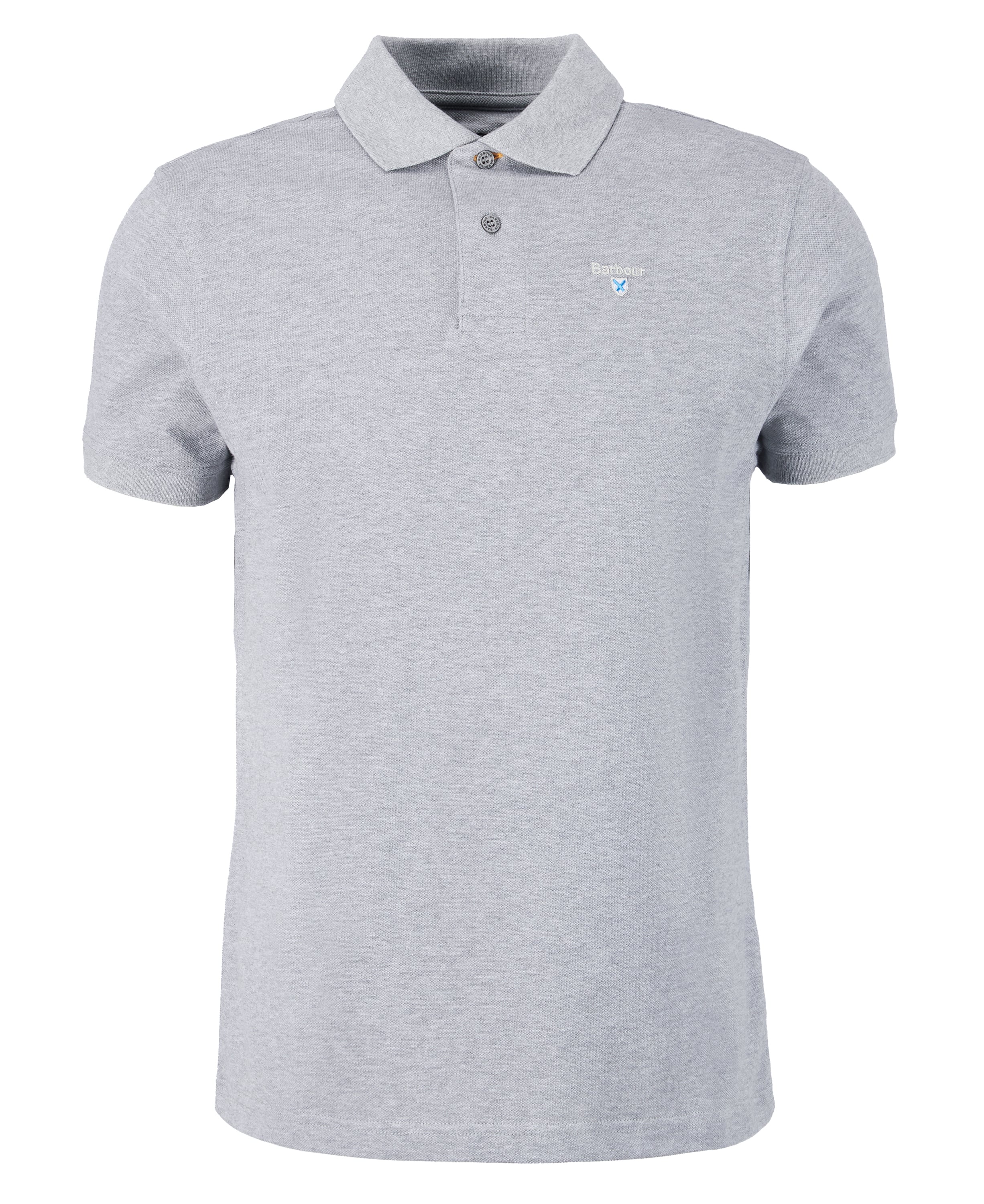 Sports Short-Sleeved Polo Shirt Grey Marl