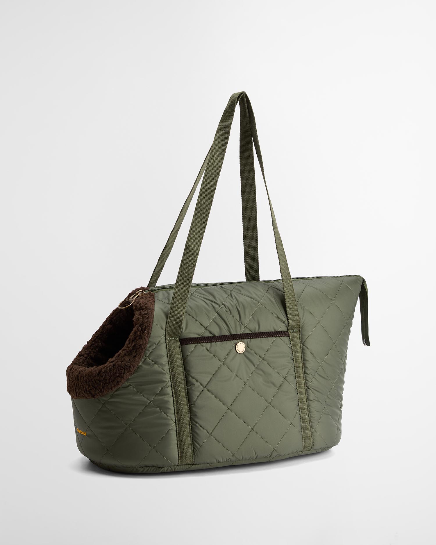 Medium Quilted Dog Carrier Olive