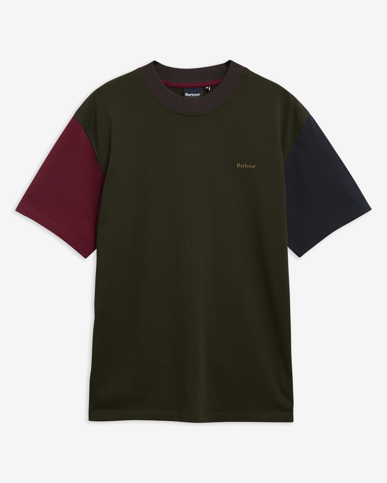 Colourblock Oversized T-Shirt Sage Mix