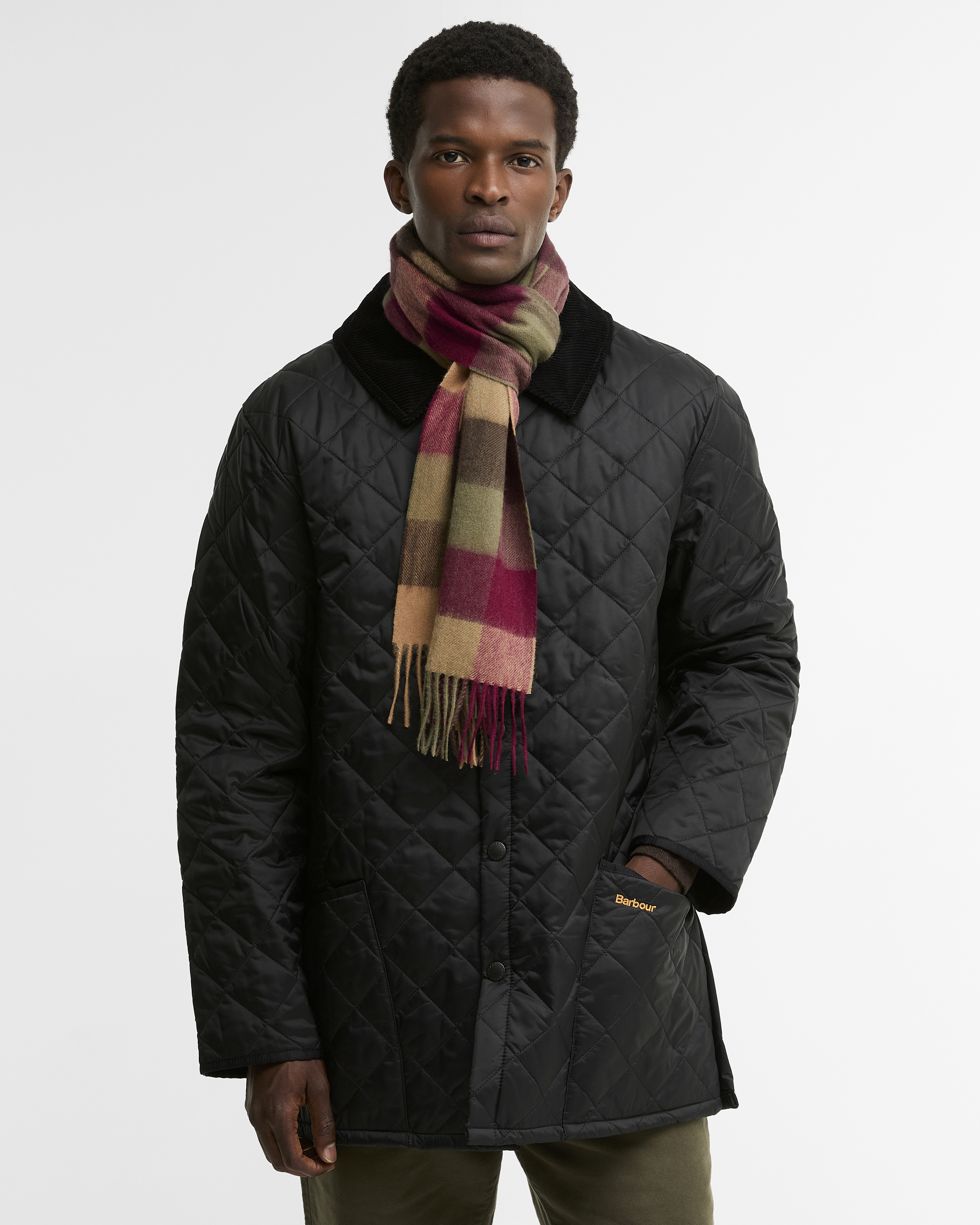 Large Tattersall Scarf Tawny Port