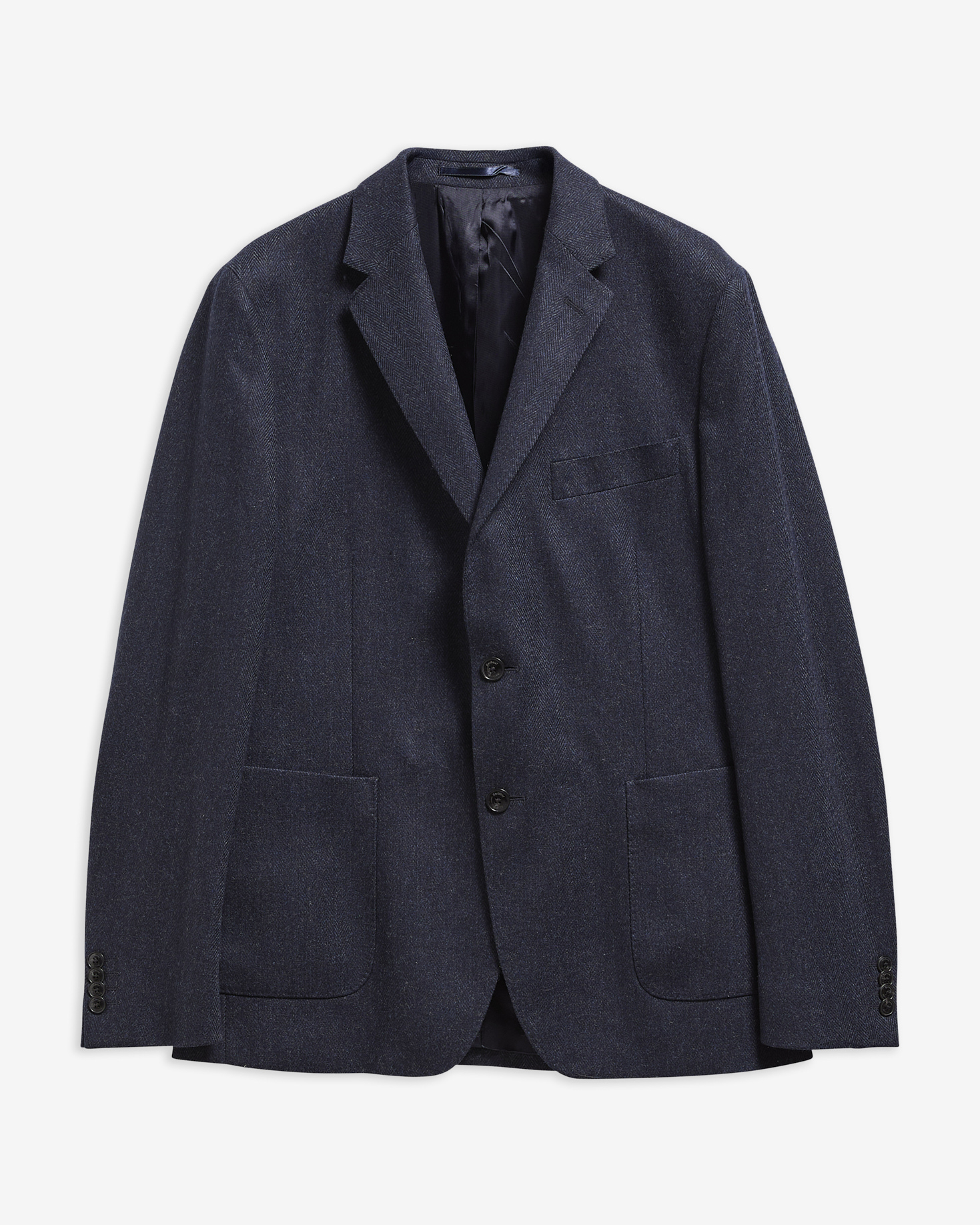 Fairford Herringbone Blazer Navy