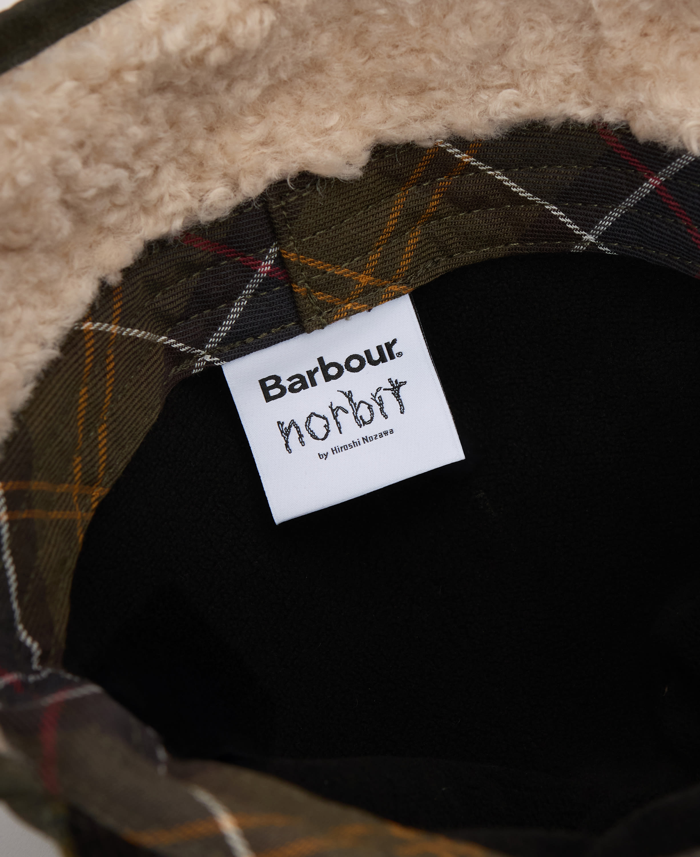 Cappellino cerato in stile aviatore Barbour x Norbit Archive Olive