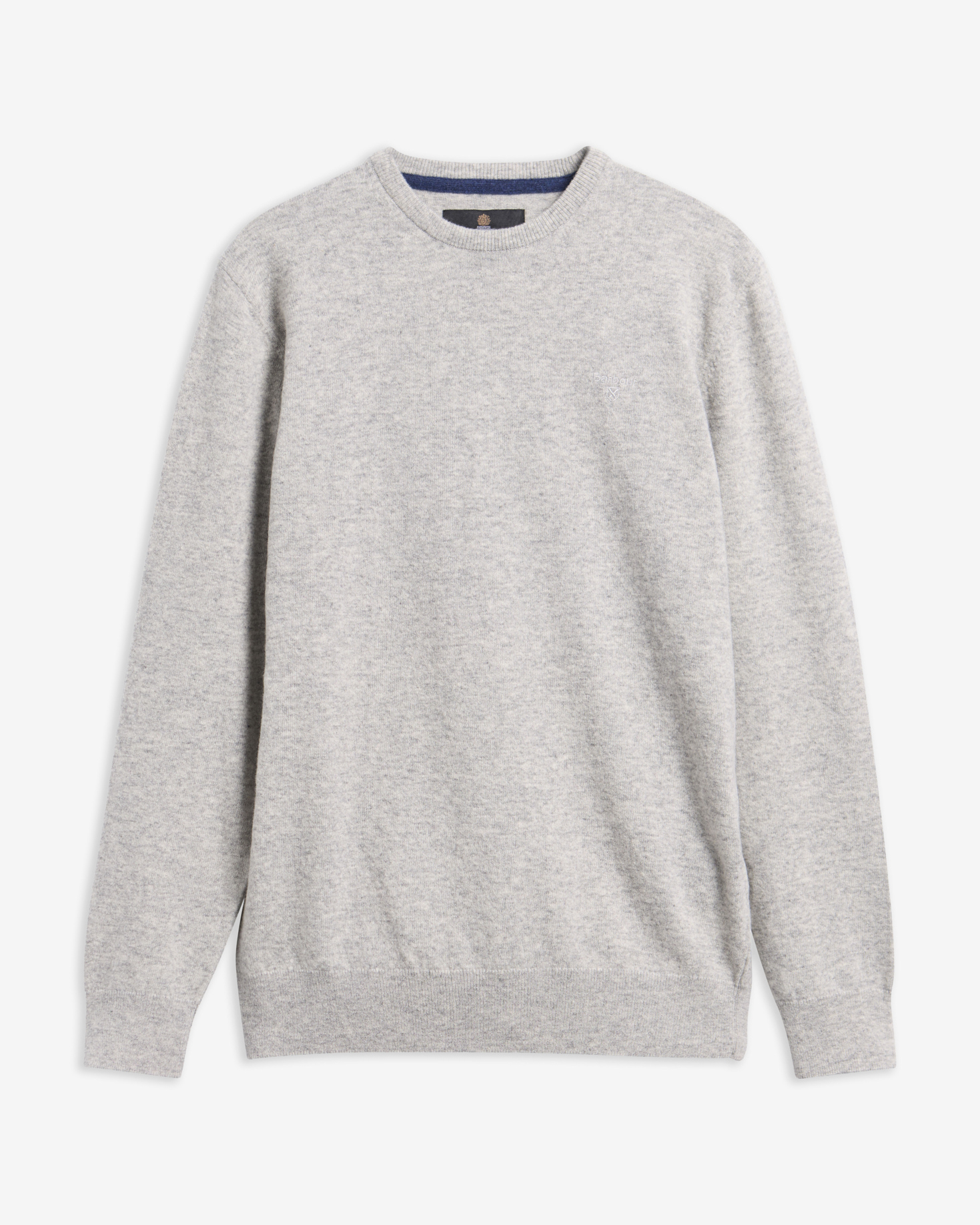 Essential Crew Neck Jumper Lt Grey Marl