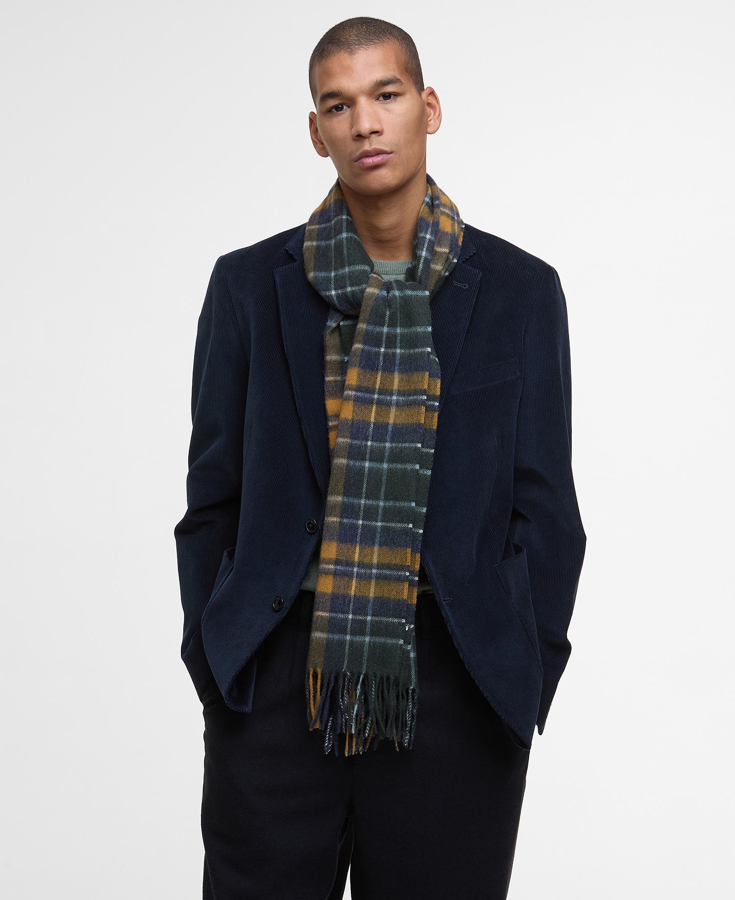 Schal New Check Tartan Forest/Bronze Brown