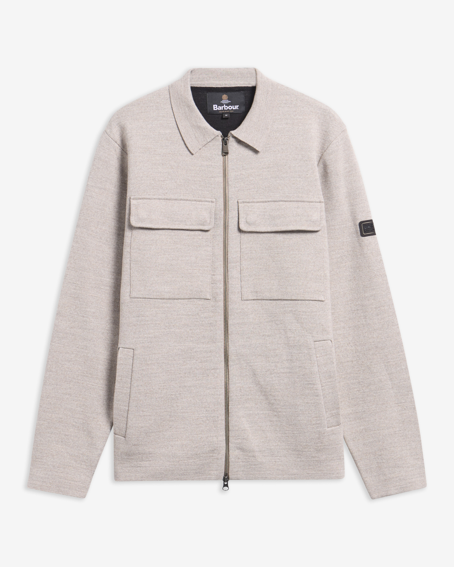 Burley Zip-Up Cardigan Concrete