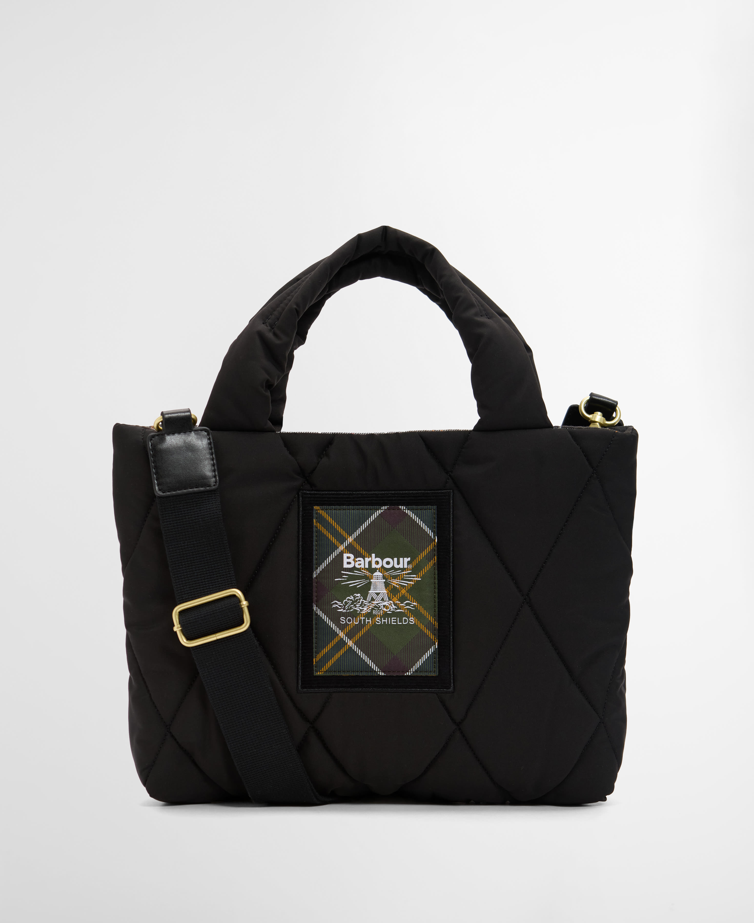 Connie Mini Quilted Tote Bag Black