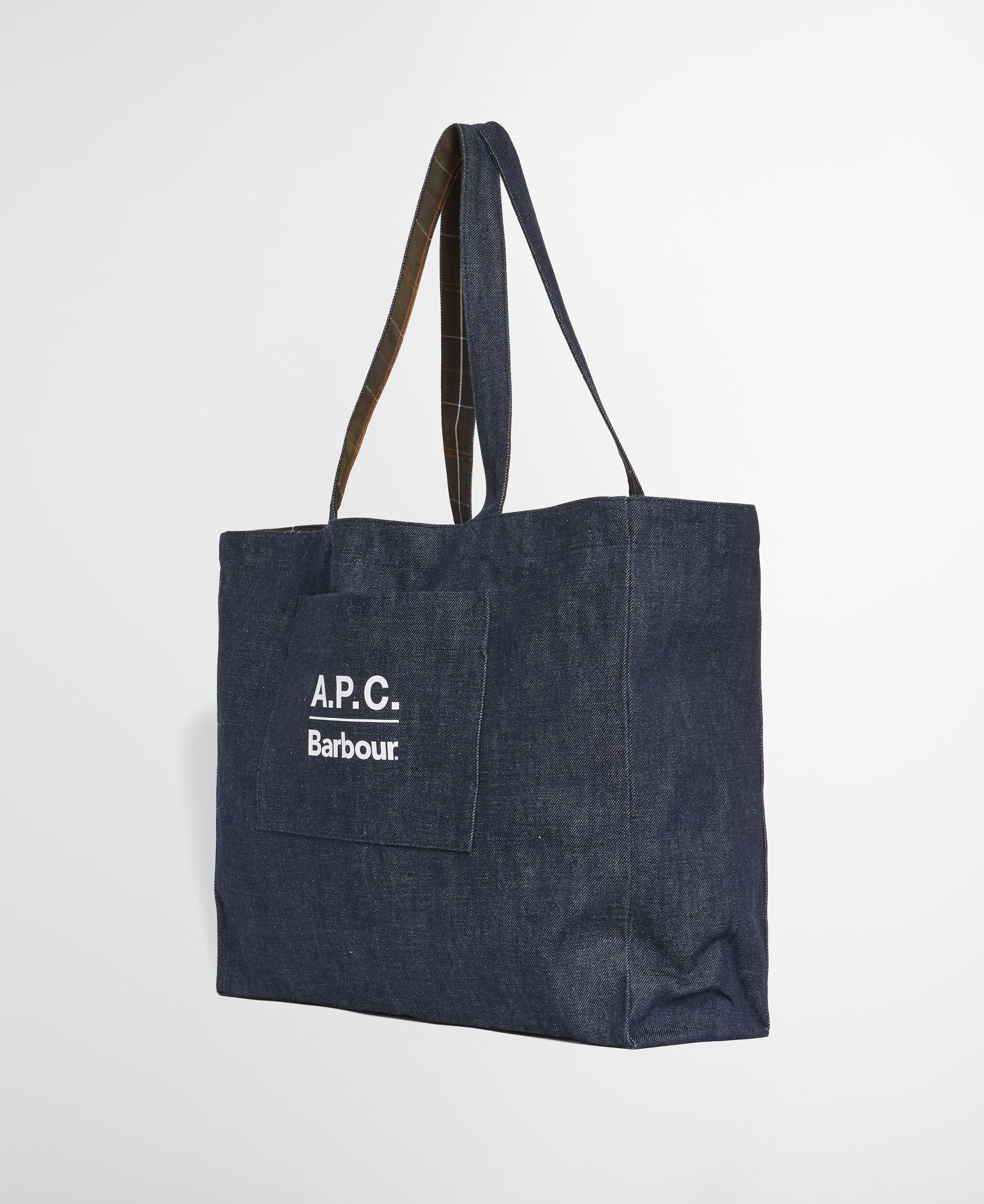 Barbour x A.P.C. Denim Weekender Holdall Bag Denim