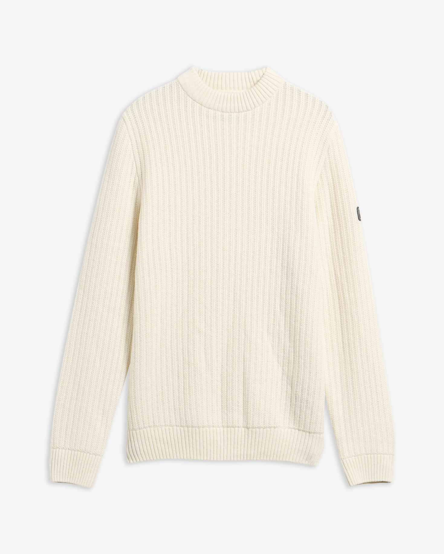 Maglione girocollo misto lana Oxham. Whisper White
