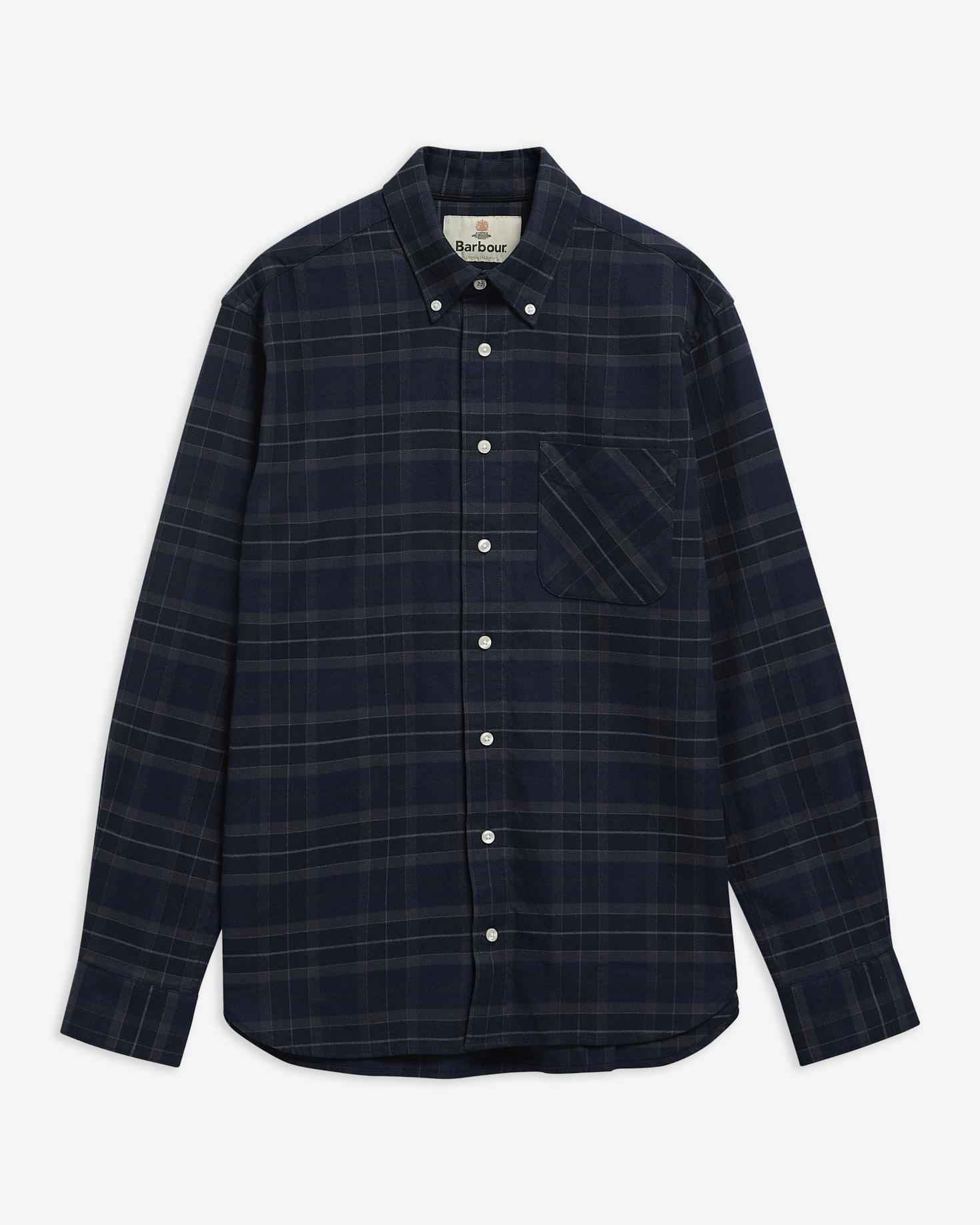 Camicia Mineral a maniche lunghe in tartan con taglio classico Midnight Loch