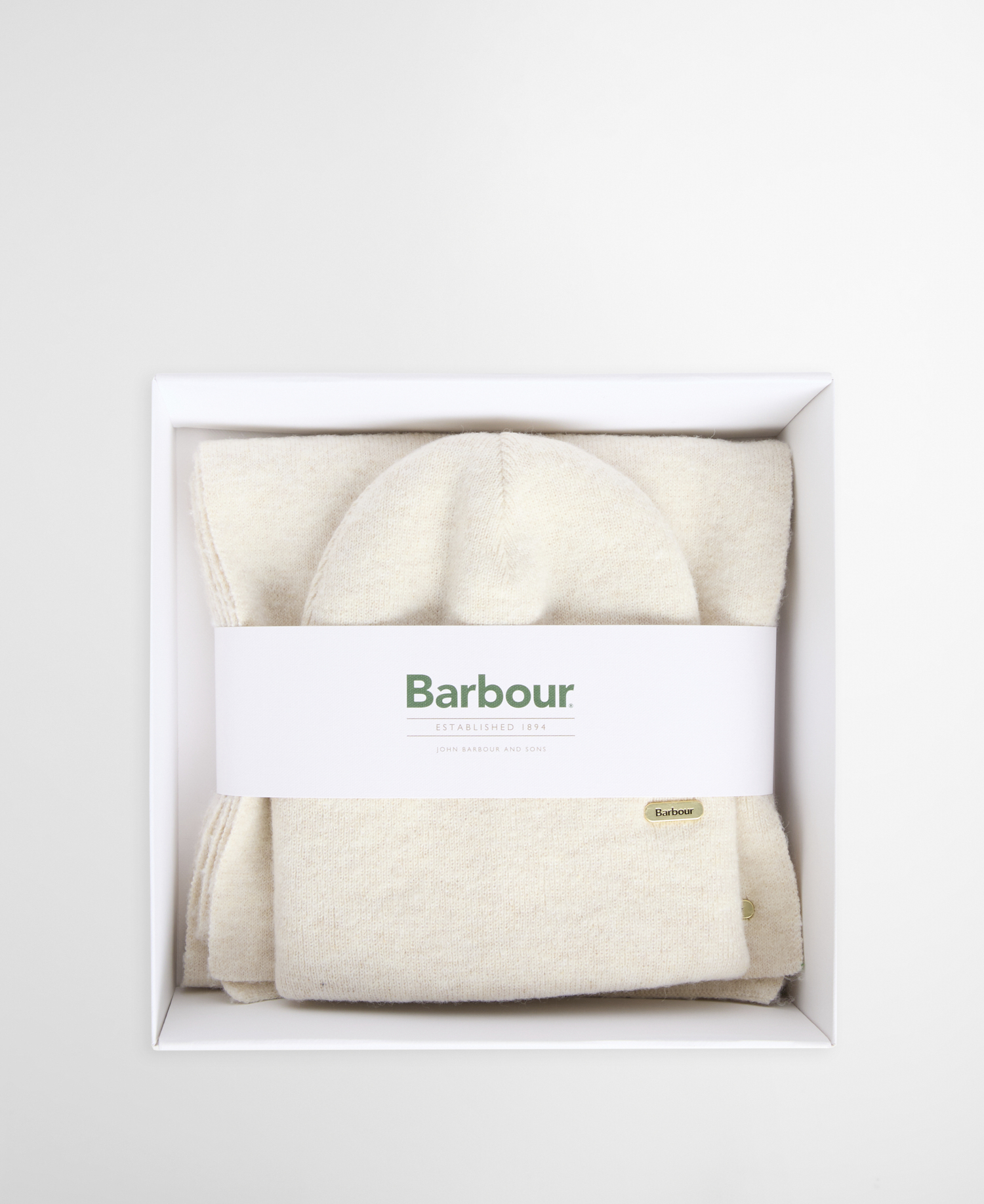Winona Beanie and Scarf Gift Set Eggshell