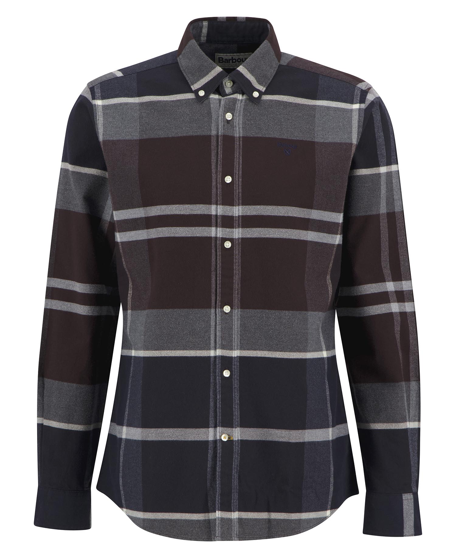 Iceloch Tailored Long-Sleeved Shirt Midnight Oak Tartan