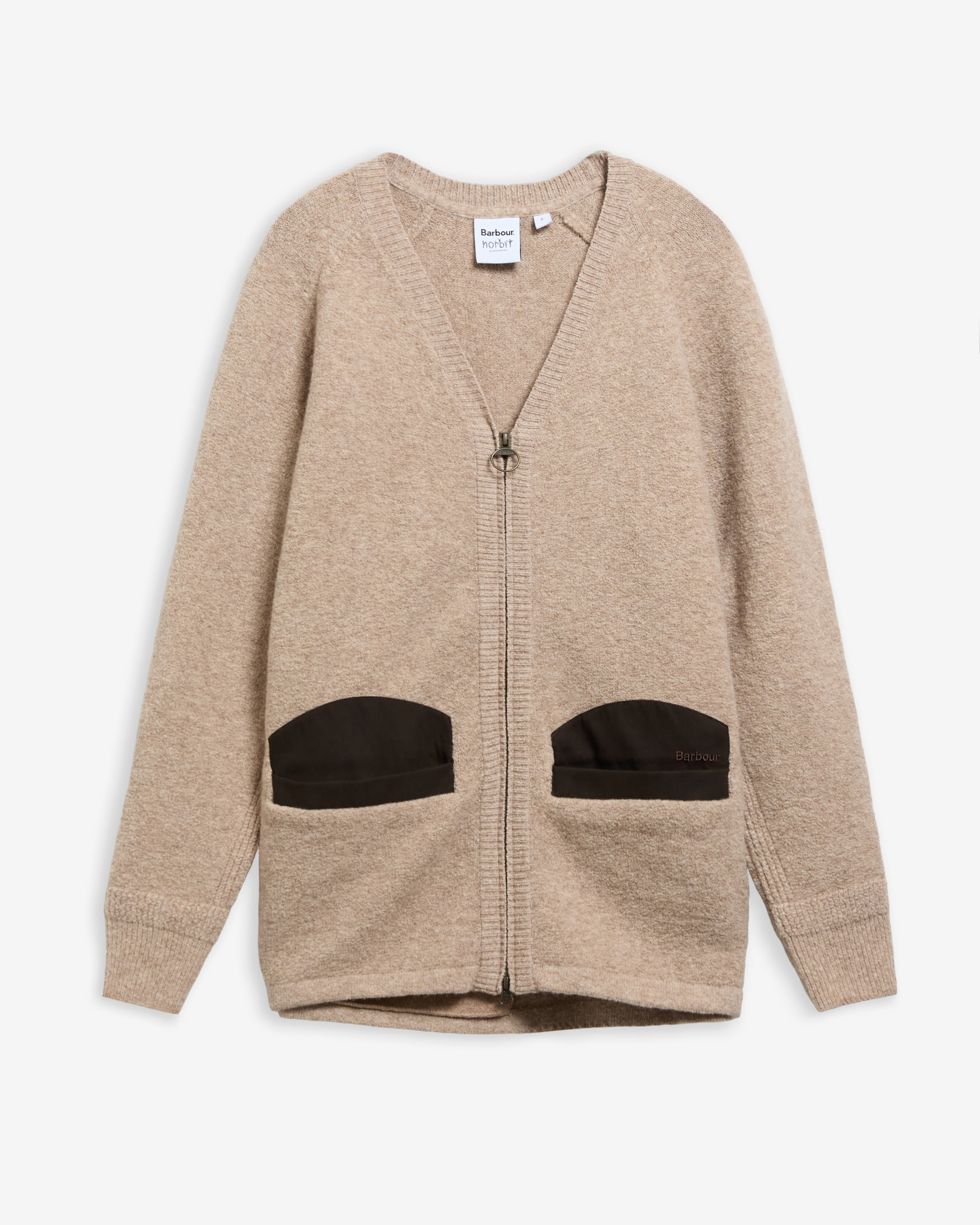 Barbour x Norbit Wollcardigan Boucl&eacute; Oatmeal