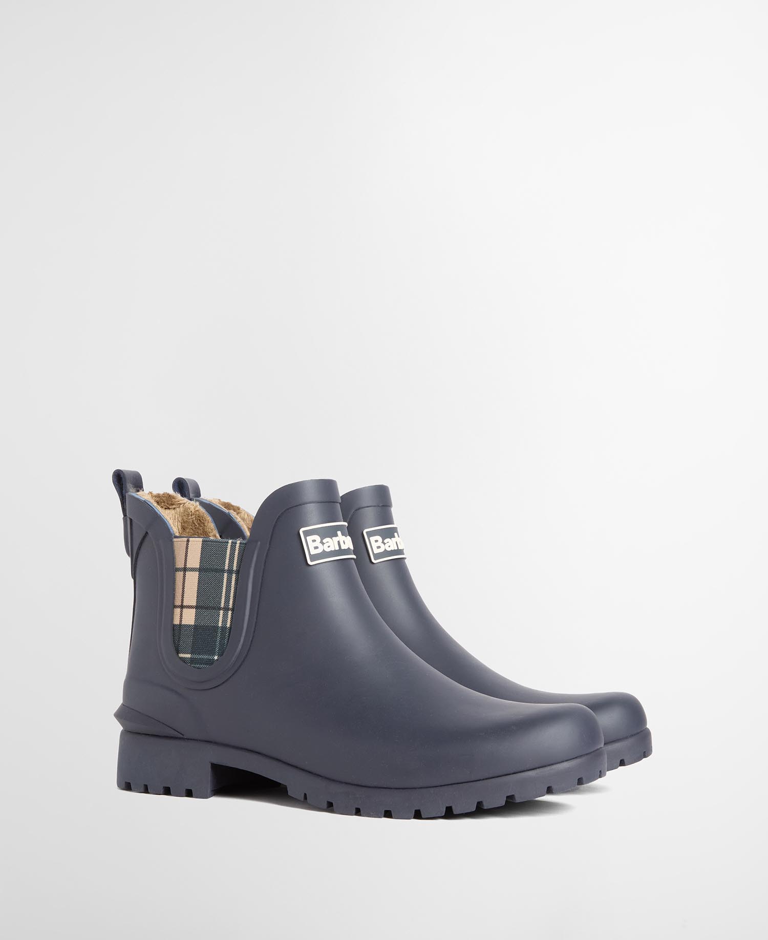 Kirkton Ankle Wellingtons Navy/Birchwood