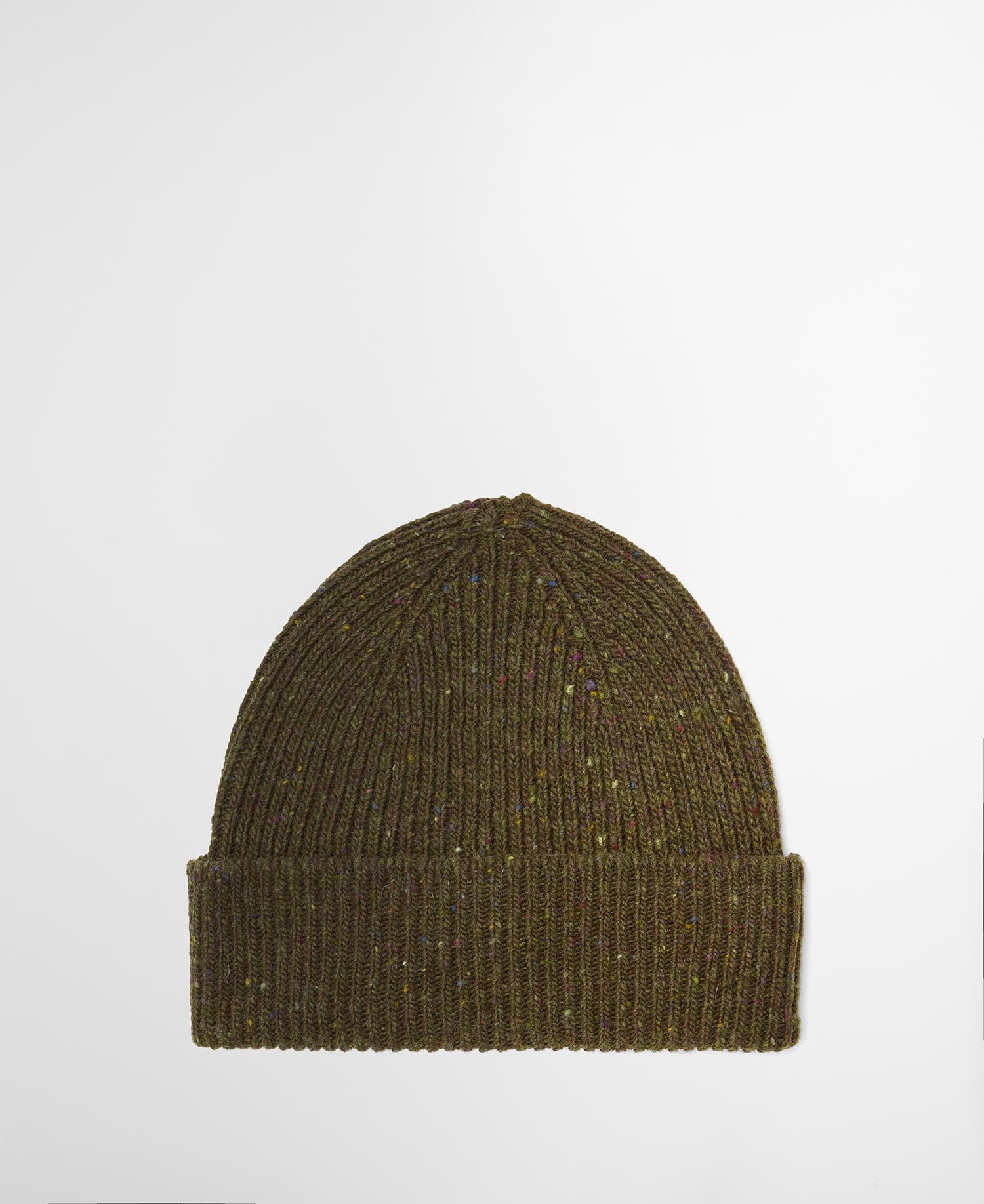 Beanie Donegal Tweed Made in Scotland Olive