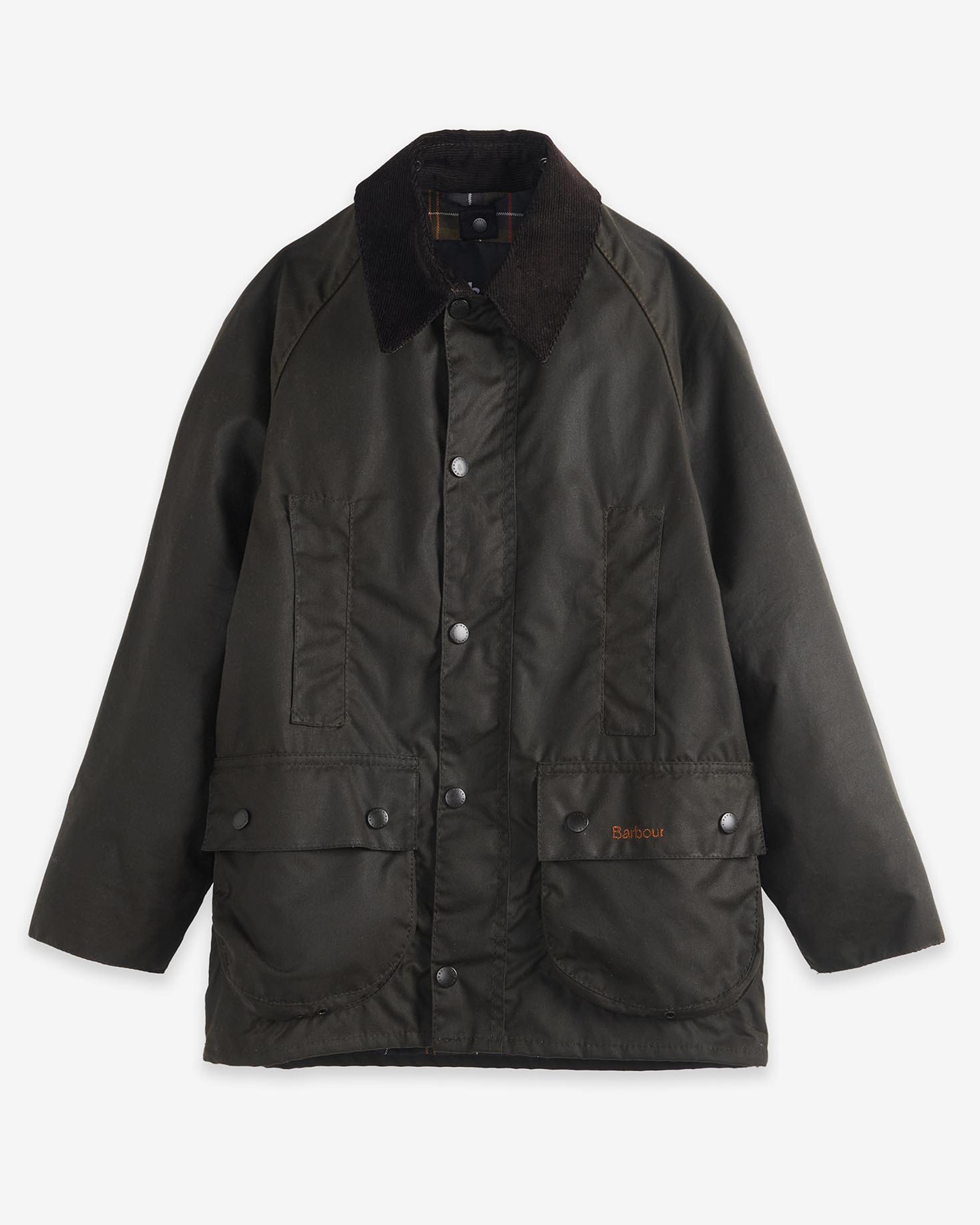 Boys' Beaufort Waxed Jacket Olive