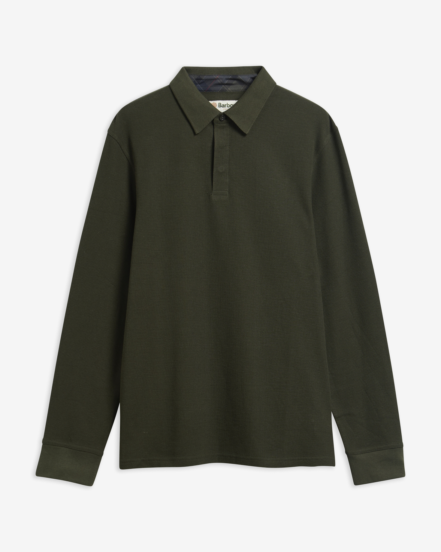 Barbour Langarm-Poloshirt Kentown Tailored Sage