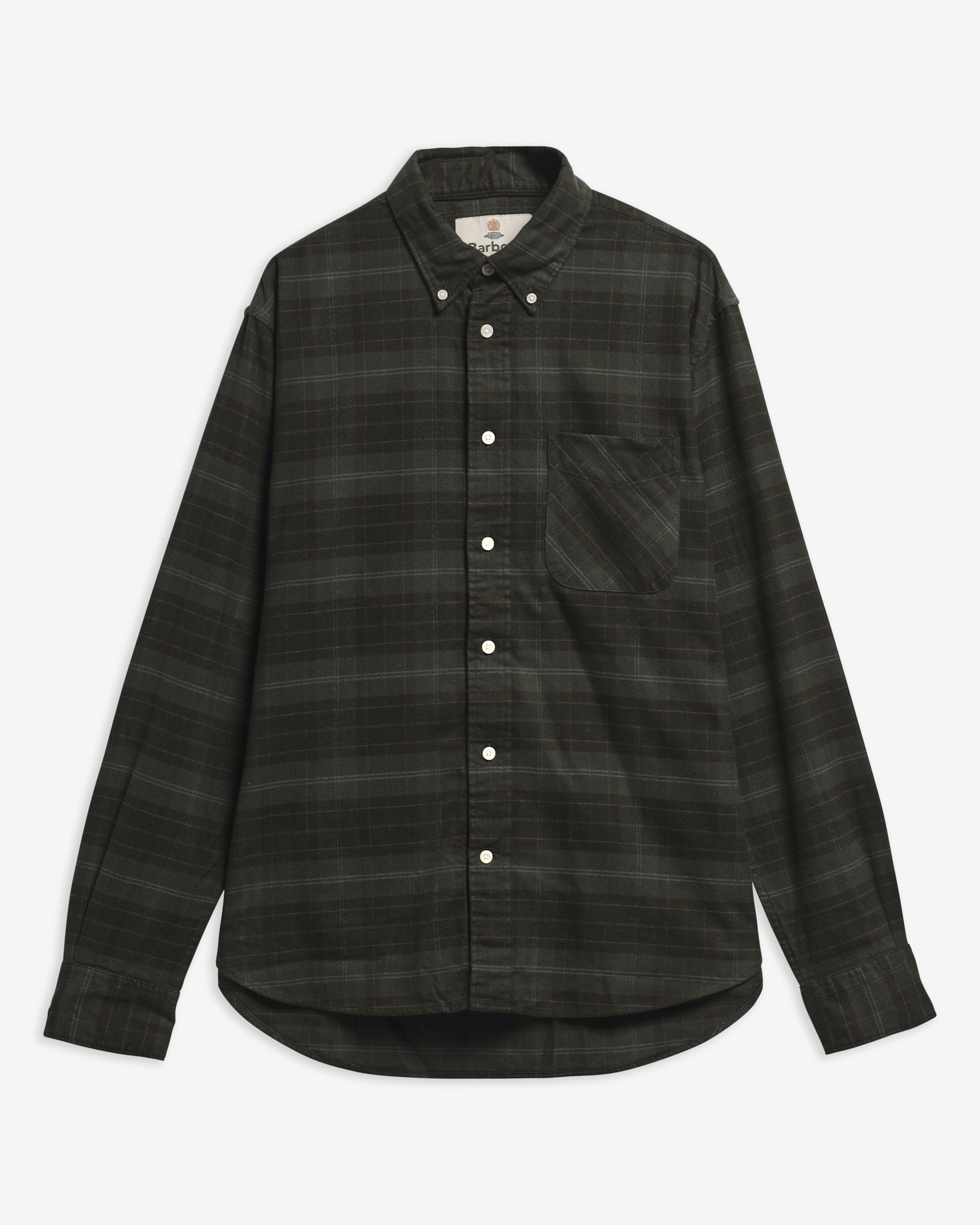 Mineral Tartan Authentic-Fit Long-Sleeved Shirt Pine Glen