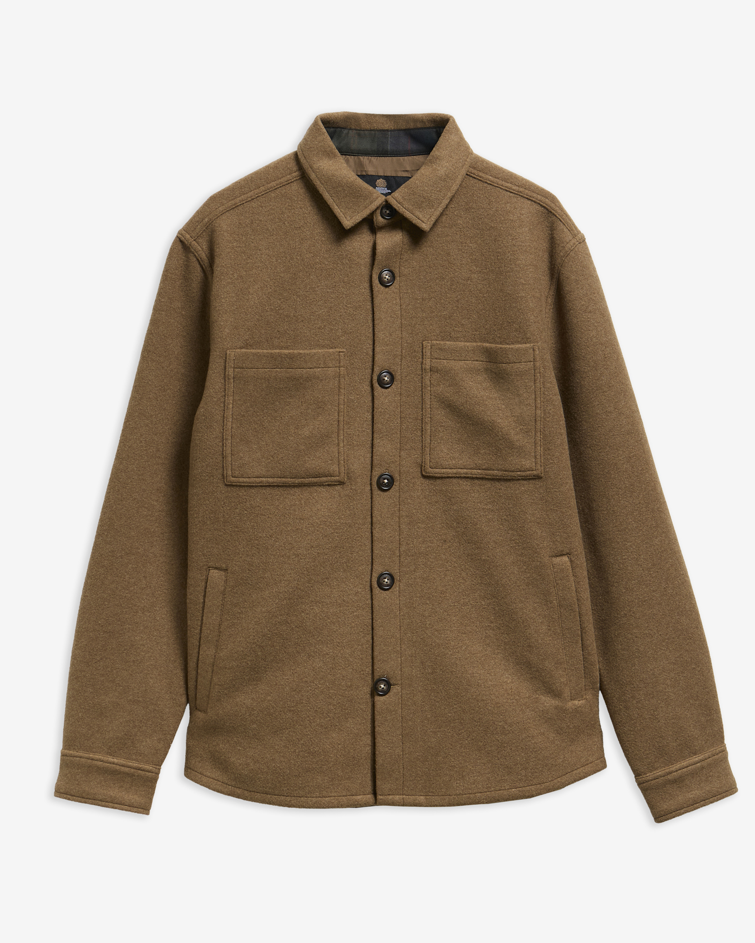 Marltown Tailored Wool-Blend Overshirt Sandstone
