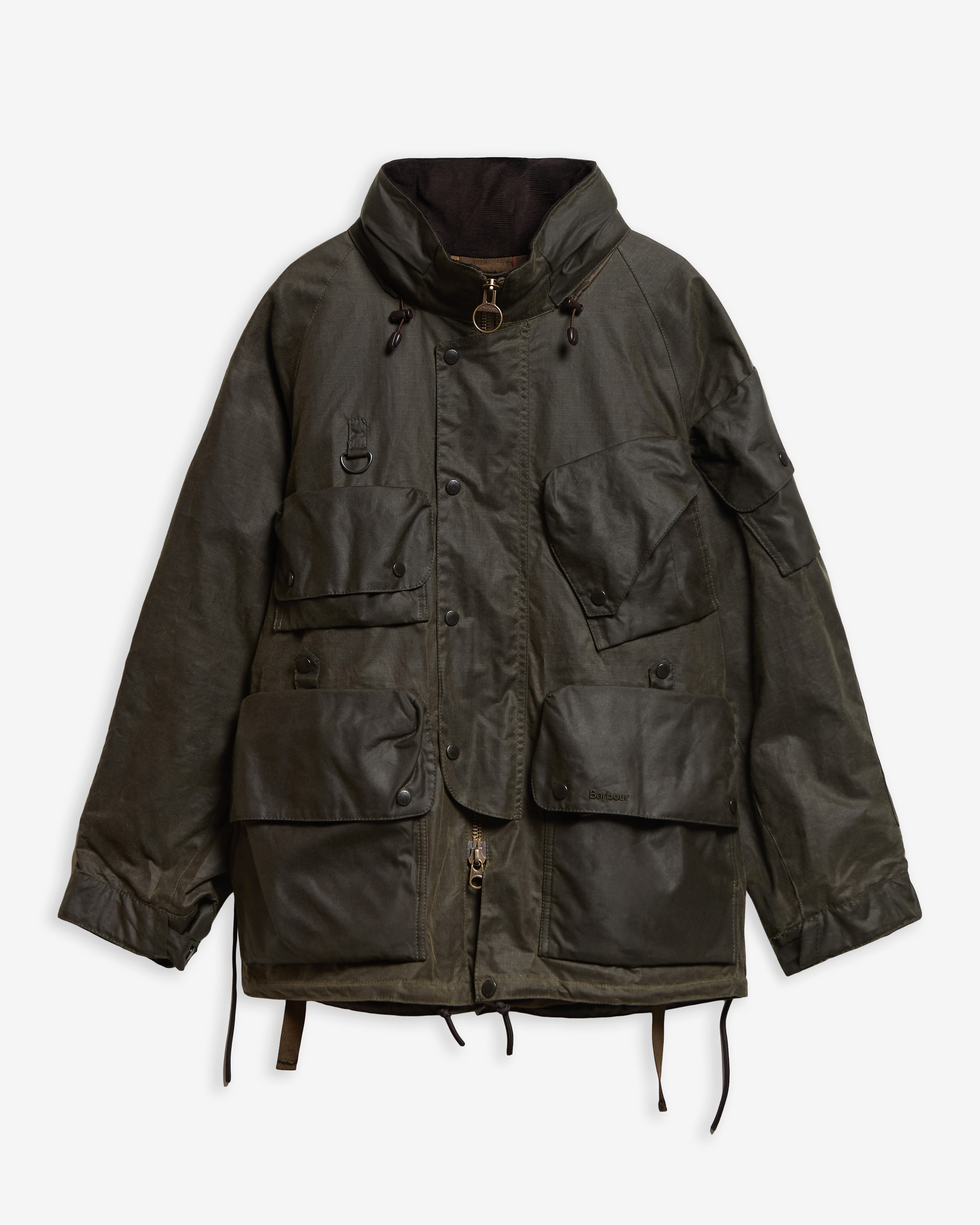 Giacca cerata in tessuto ripstop Barbour x Norbit Archive Olive