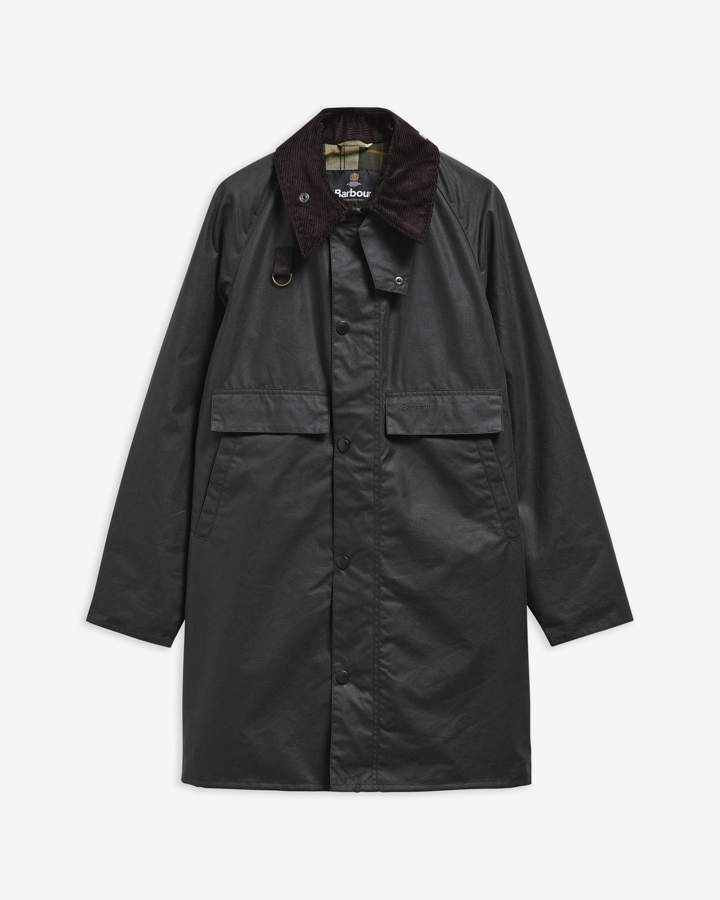 Barbour Wachsjacke Long Spey Sage