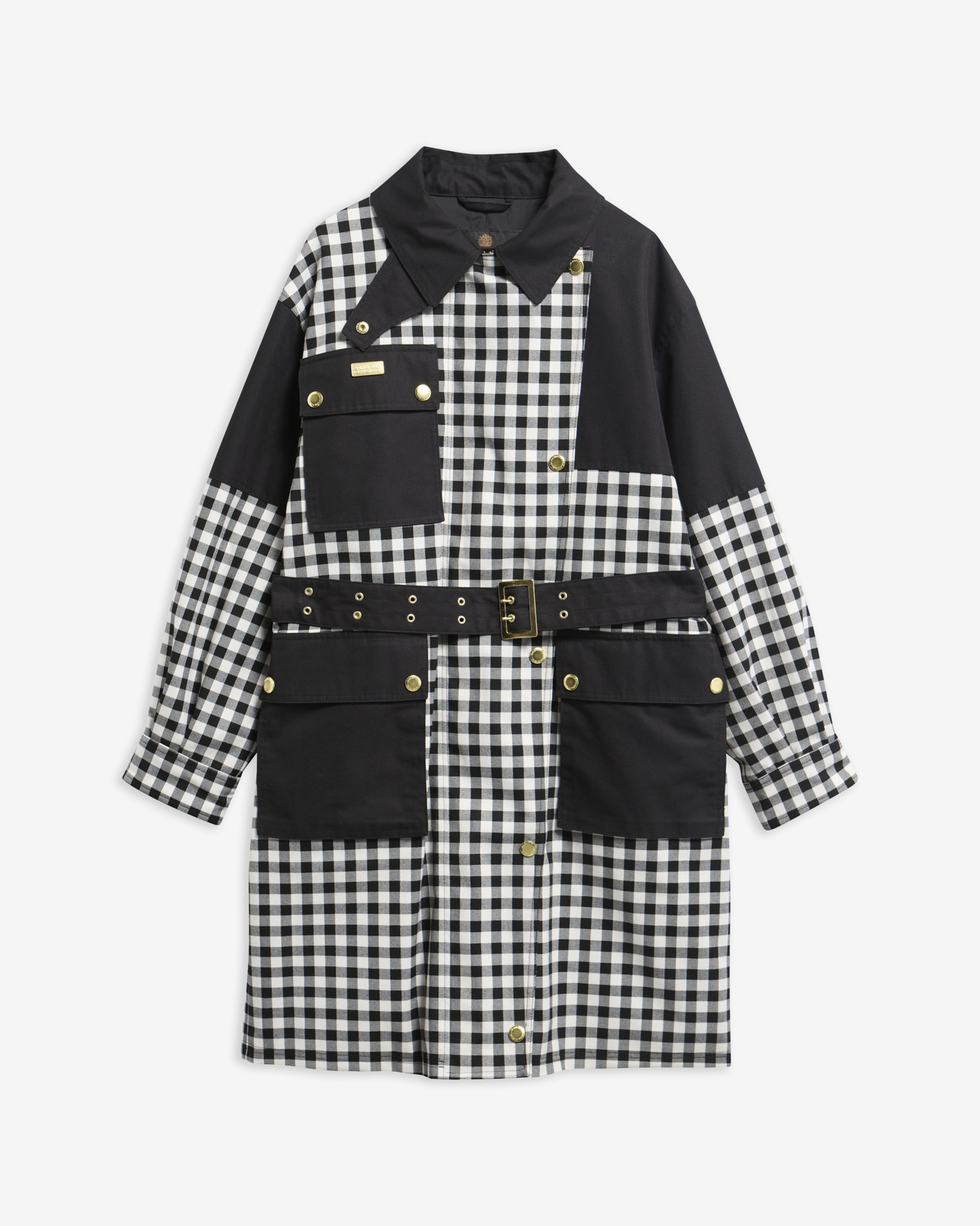 Gea Gingham Showerproof Jacket Northumberland Check/Black