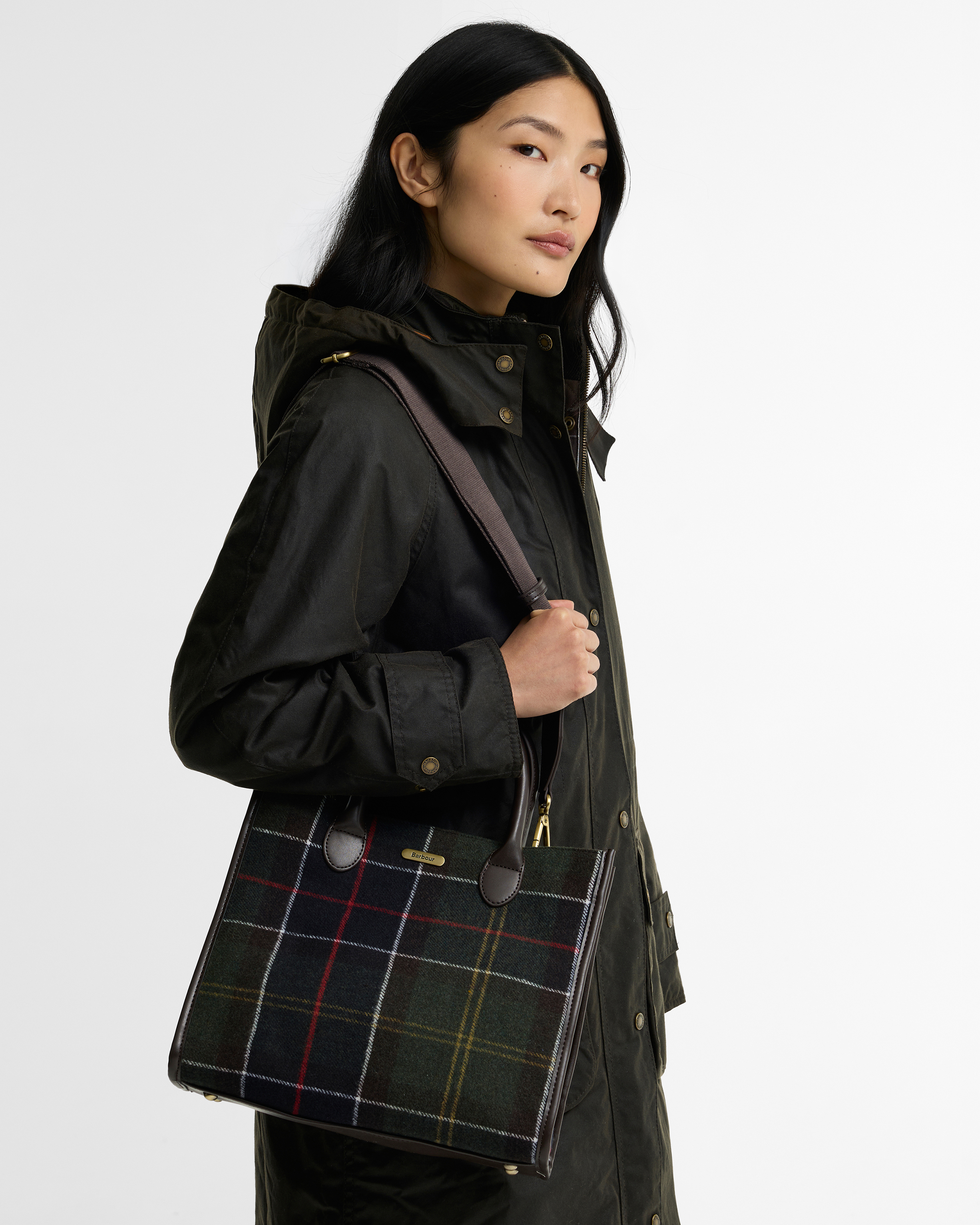 Borsa tote Barrhill in tartan Classic Tartan