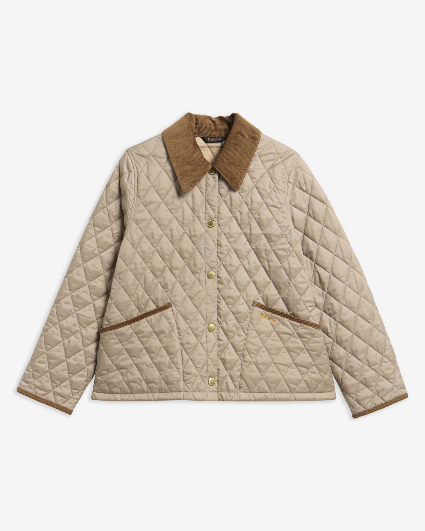 Icons Cropped Liddesdale Quilted Jacket Light Trench/ Birchwood