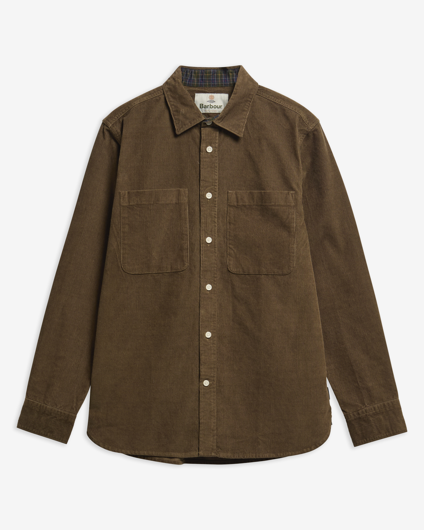 Cord Authentic-Fit Long-Sleeved Shirt Beech