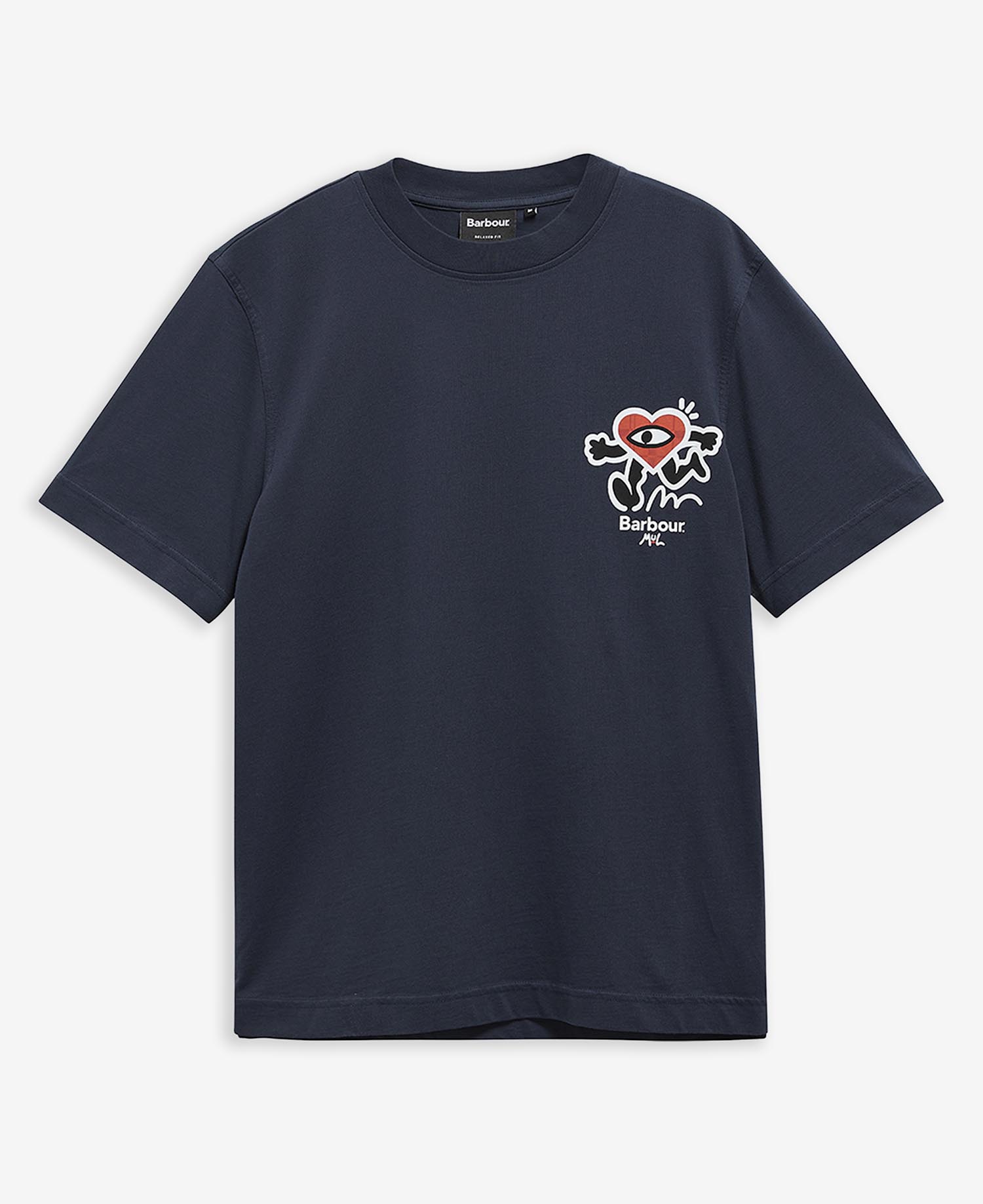 Barbour x Mul Camping Trip Relaxed T-Shirt Navy