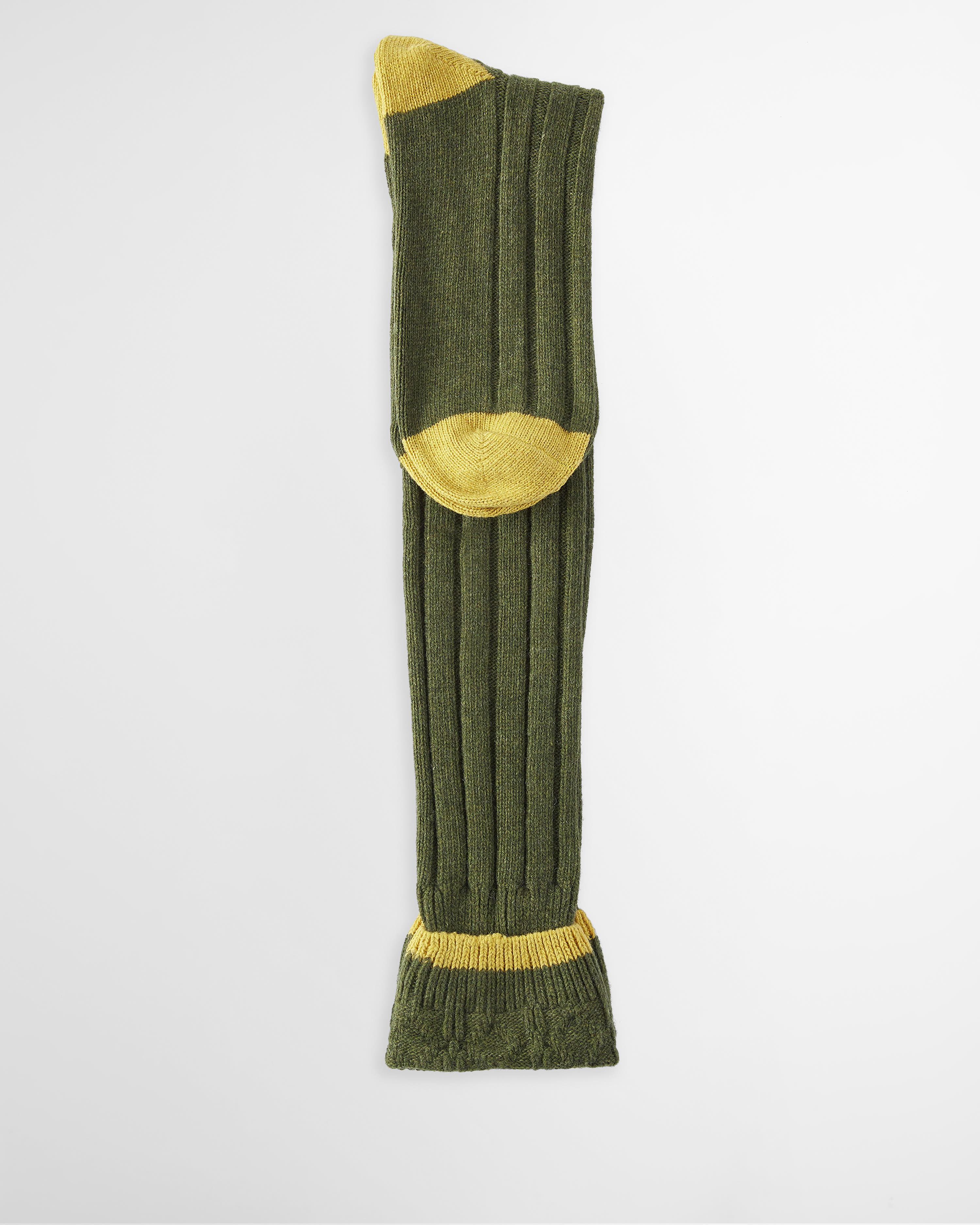 Contrast Gun Stockings Olive-Gold