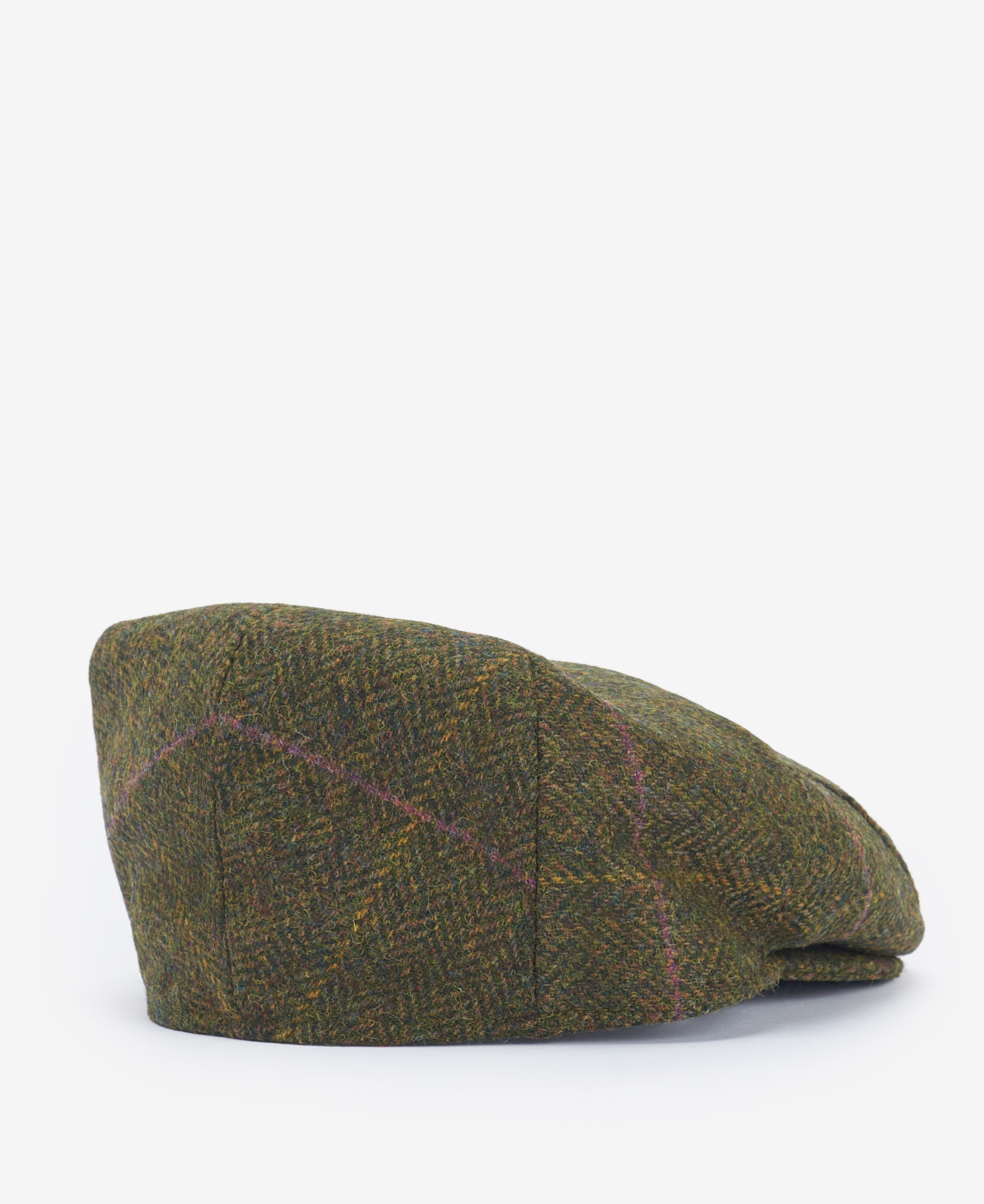 Crieff Flat Cap Olive-Purple-Yellow