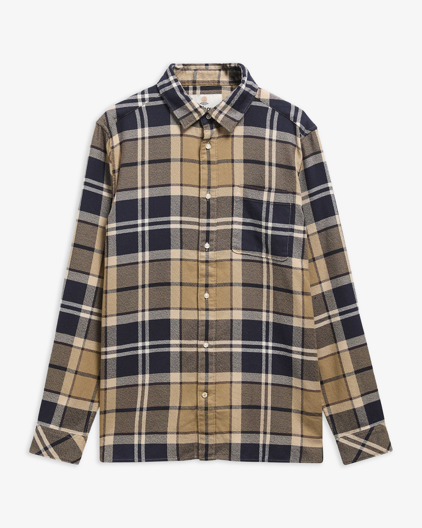 Bourne Tartan Relaxed Long-Sleeved Shirt Birchwood Dress Tartan