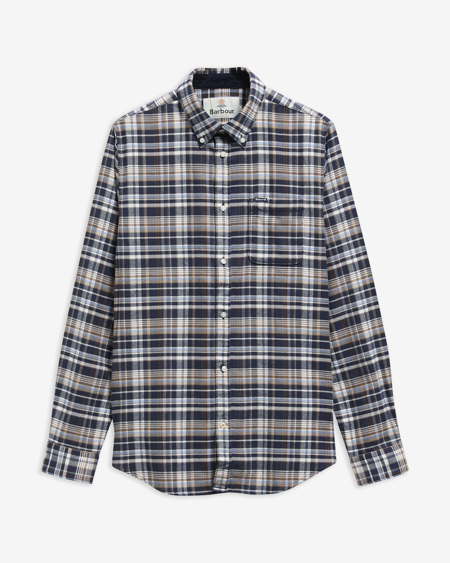 Barbour Hemd Northfell Tailored Fit Navy