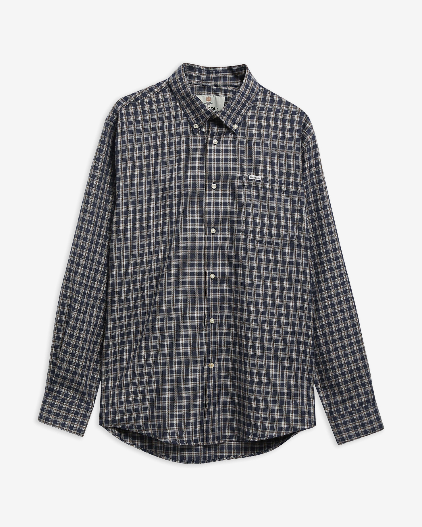 Cliff Regular-Fit Long-Sleeved Shirt Navy