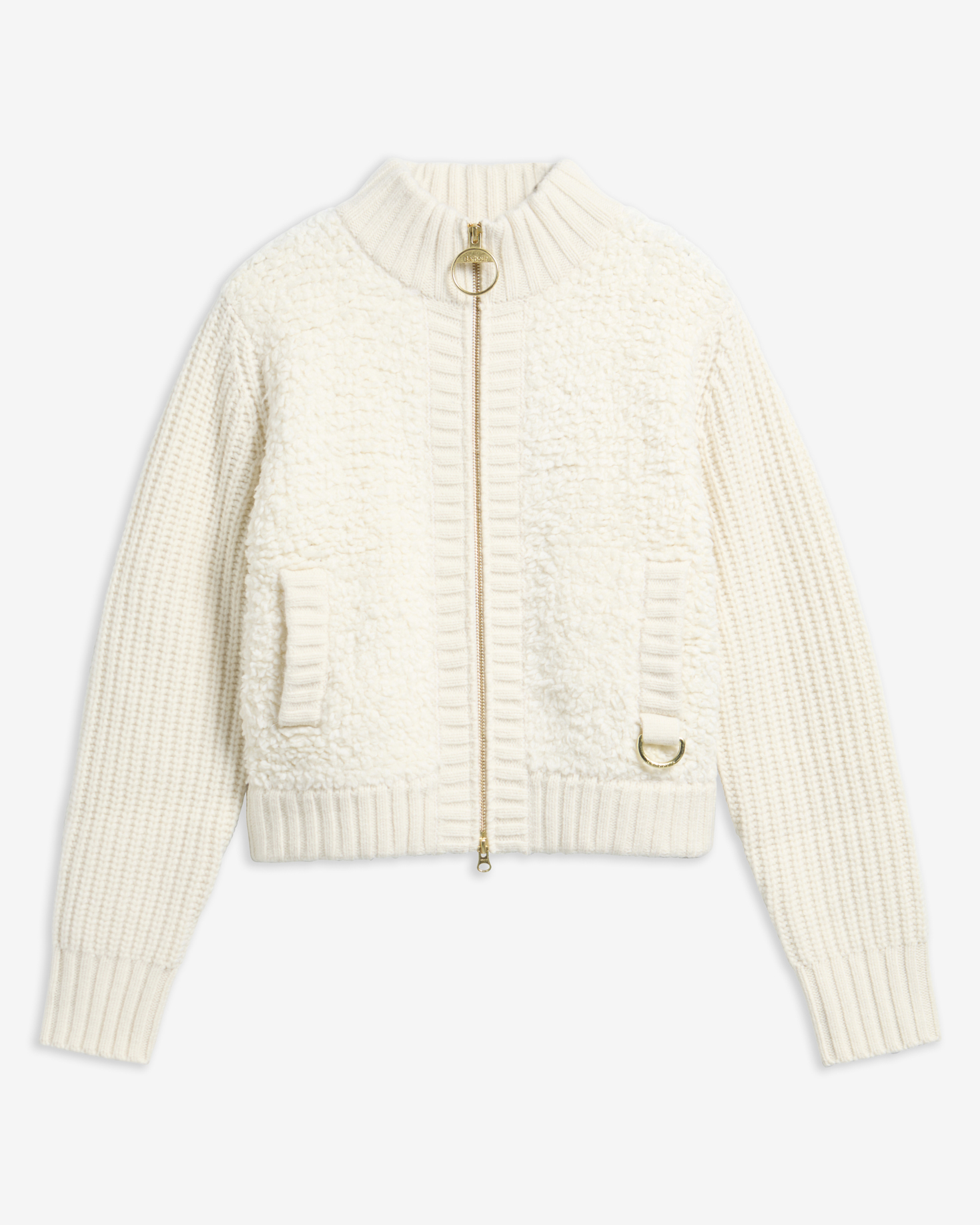 Hazelwood Zip-Through Jumper Ecru