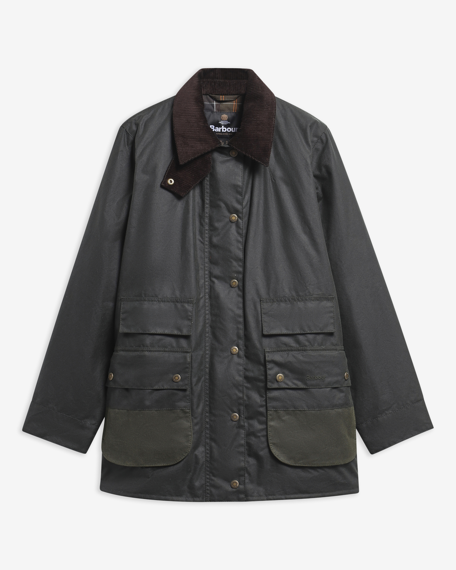 Modern Border Waxed Jacket Sage/Classic