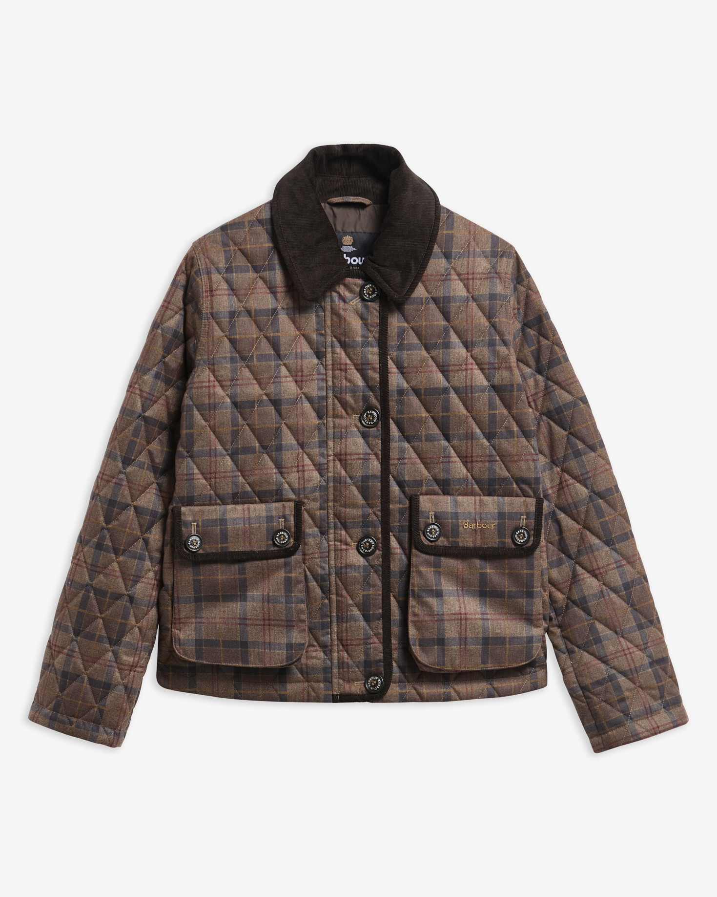 Loudon Tartan Quilted Jacket Muted Tartan