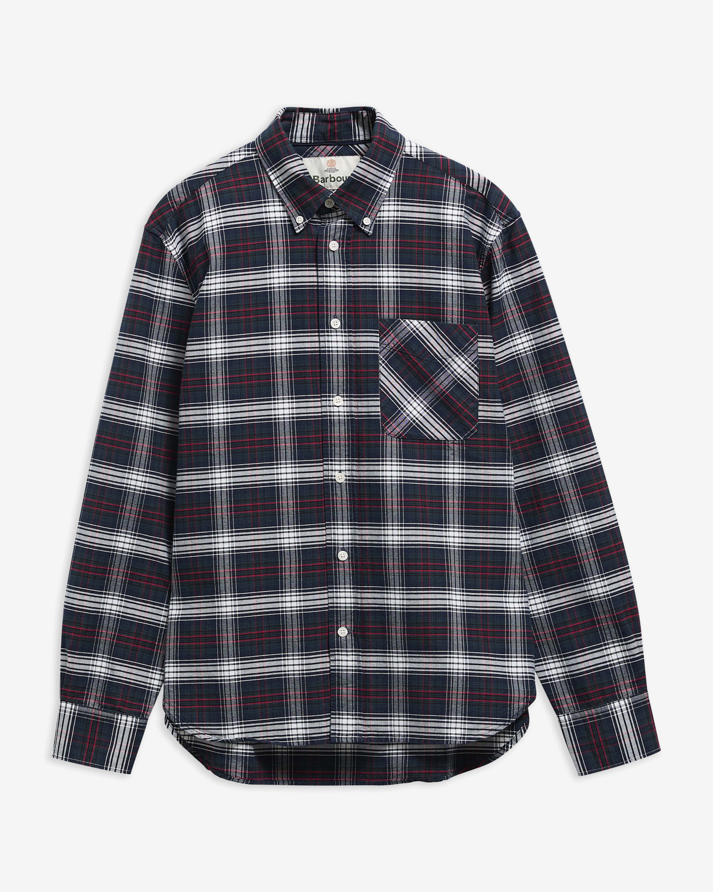Clyde Authentic-Fit Long-Sleeved Shirt Navy
