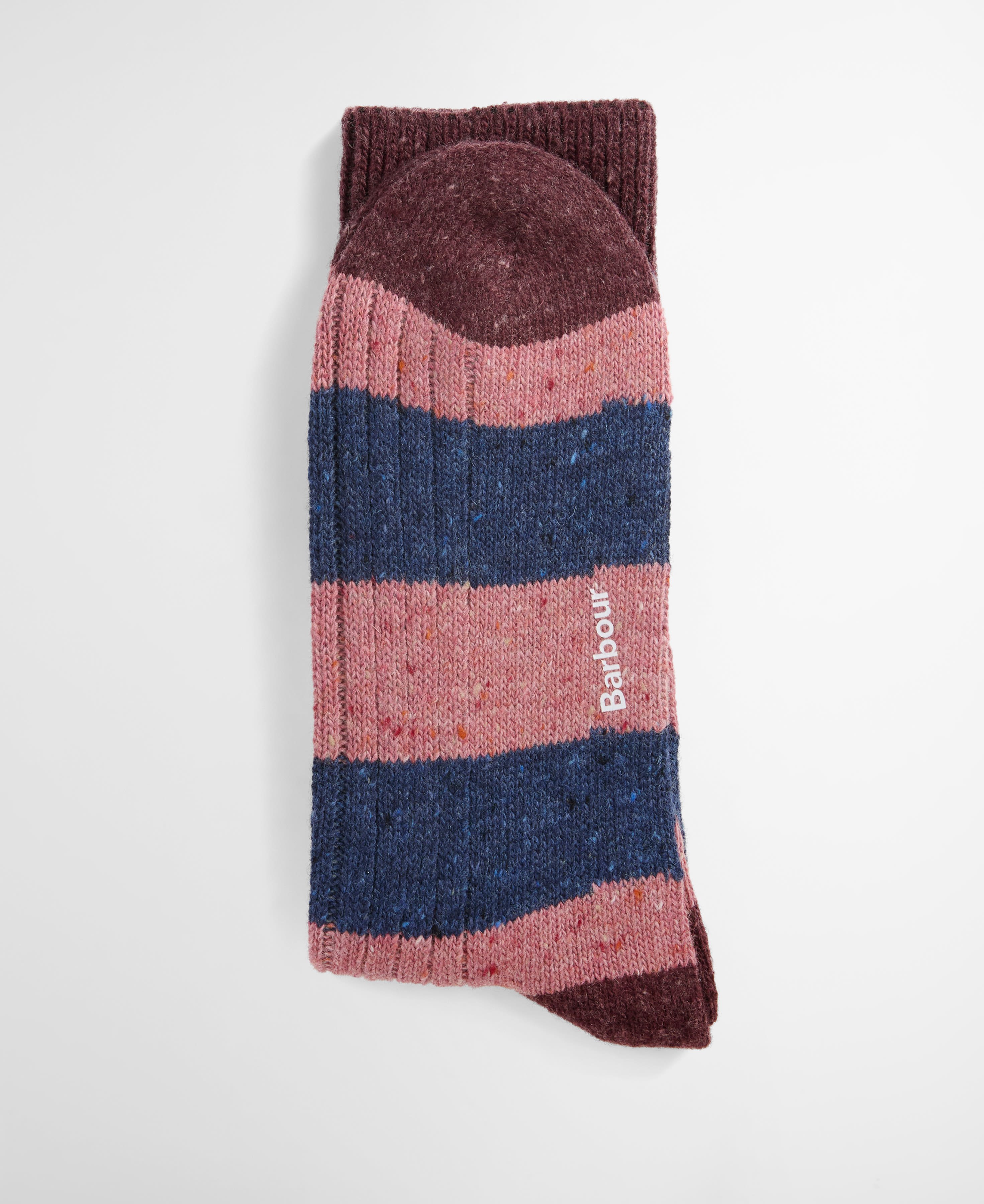 Houghton Stripe Socks Bordeaux/Navy