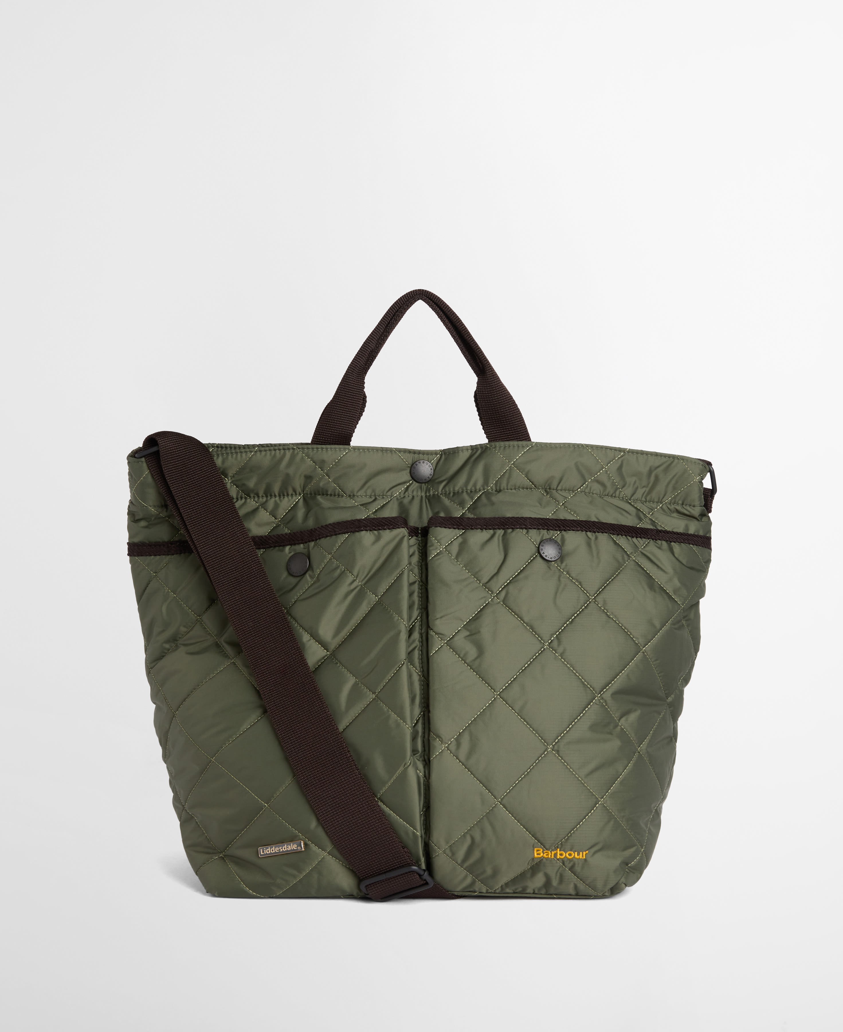 Barbour Tote Bag Liddesdale Quilted Olive