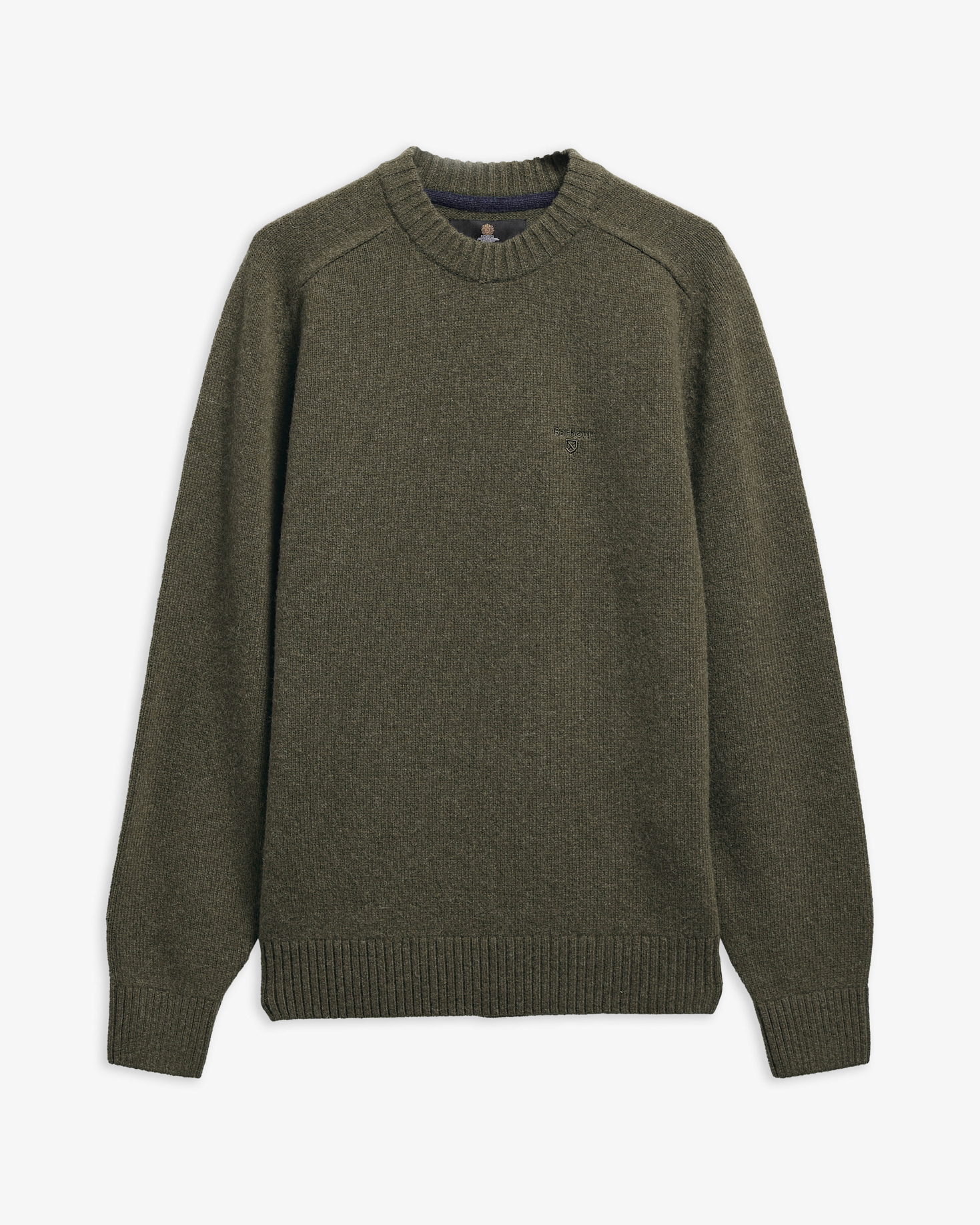 Barbour Pullover Newtown Rundhalsausschnitt Mid Olive