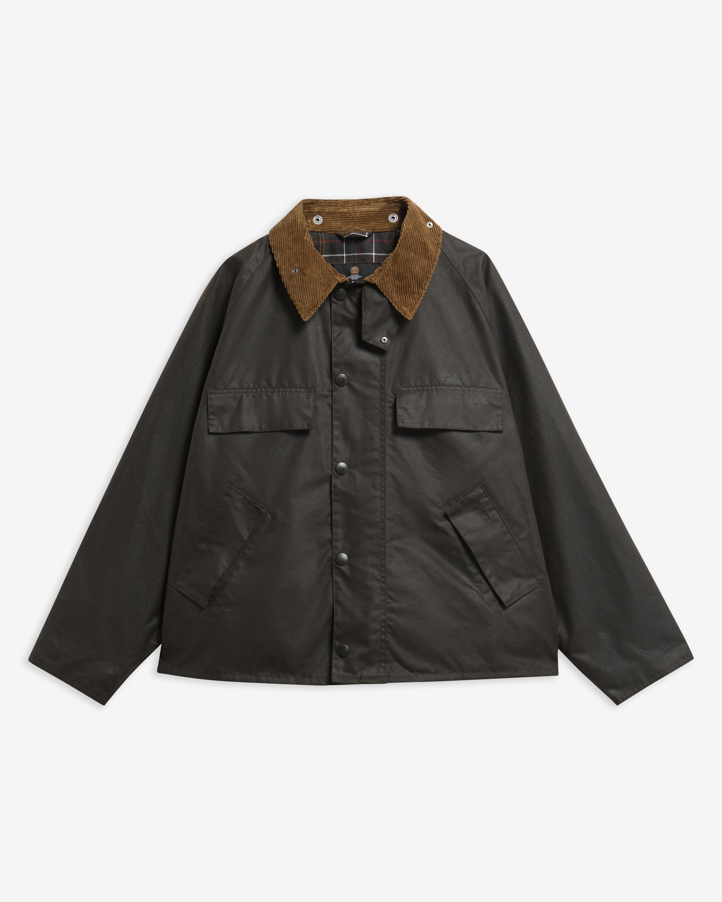 Four Pocket Transport Waxed Jacket Dark Brown