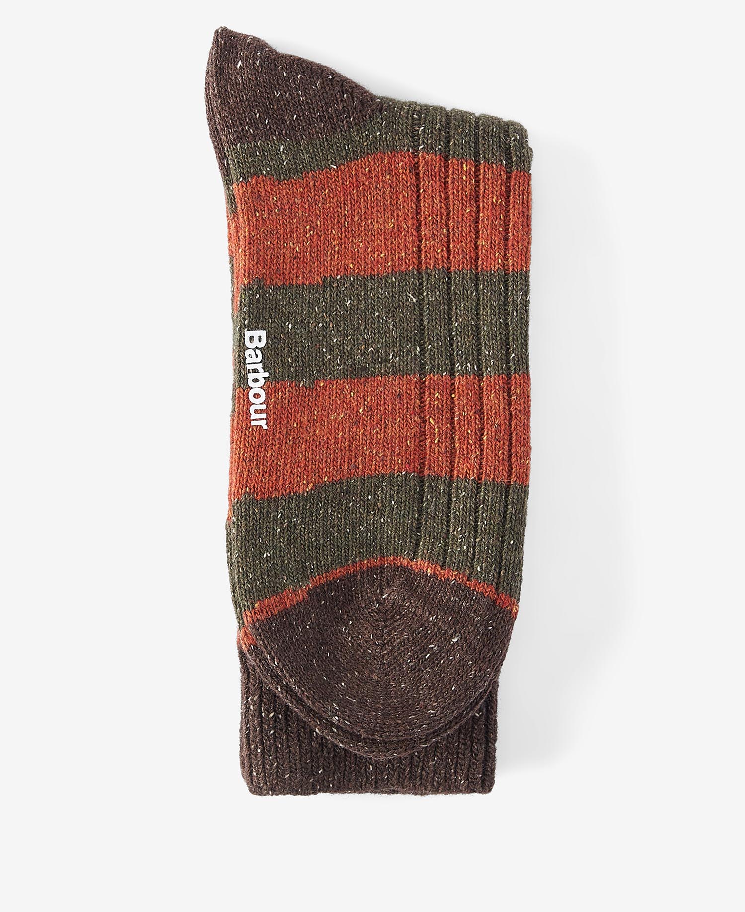 Houghton Stripe Socks Burnt Orange