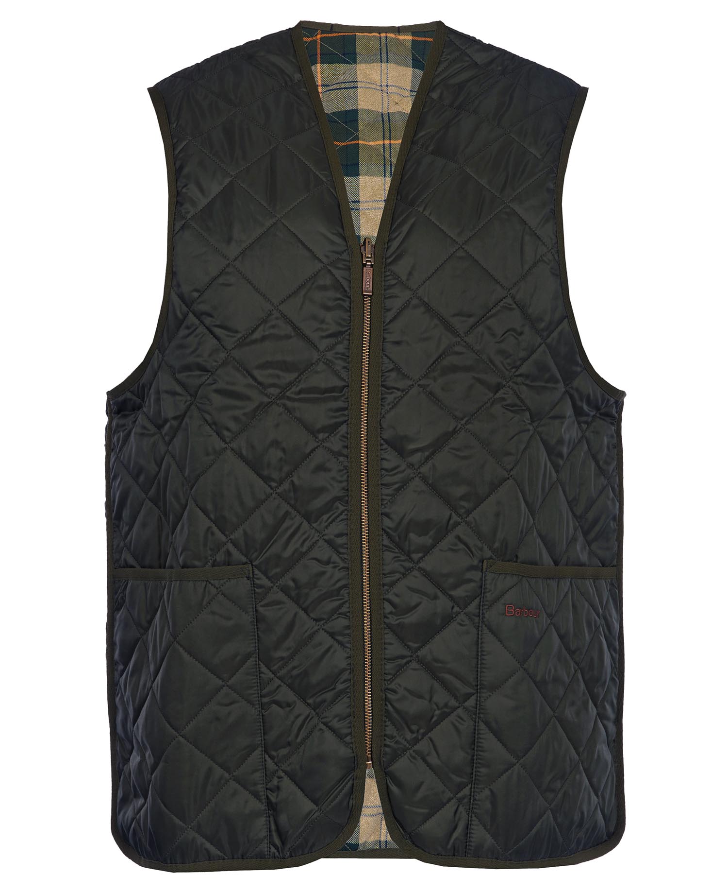 Quilted Zip-In Liner Olive-Ancient