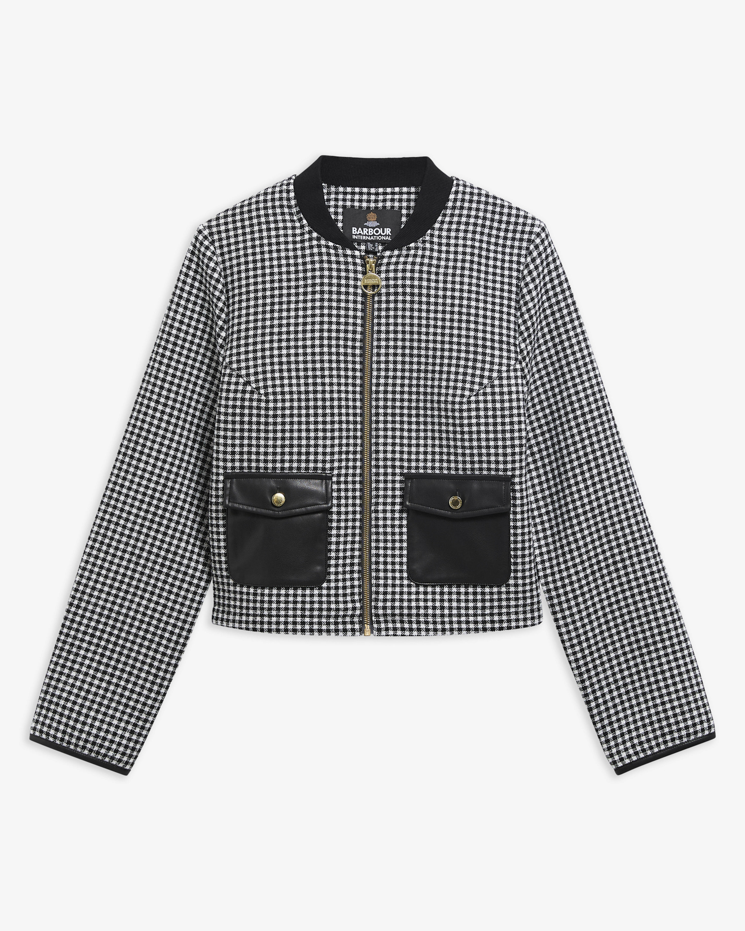 Giacca cropped a quadretti Halina. Multi