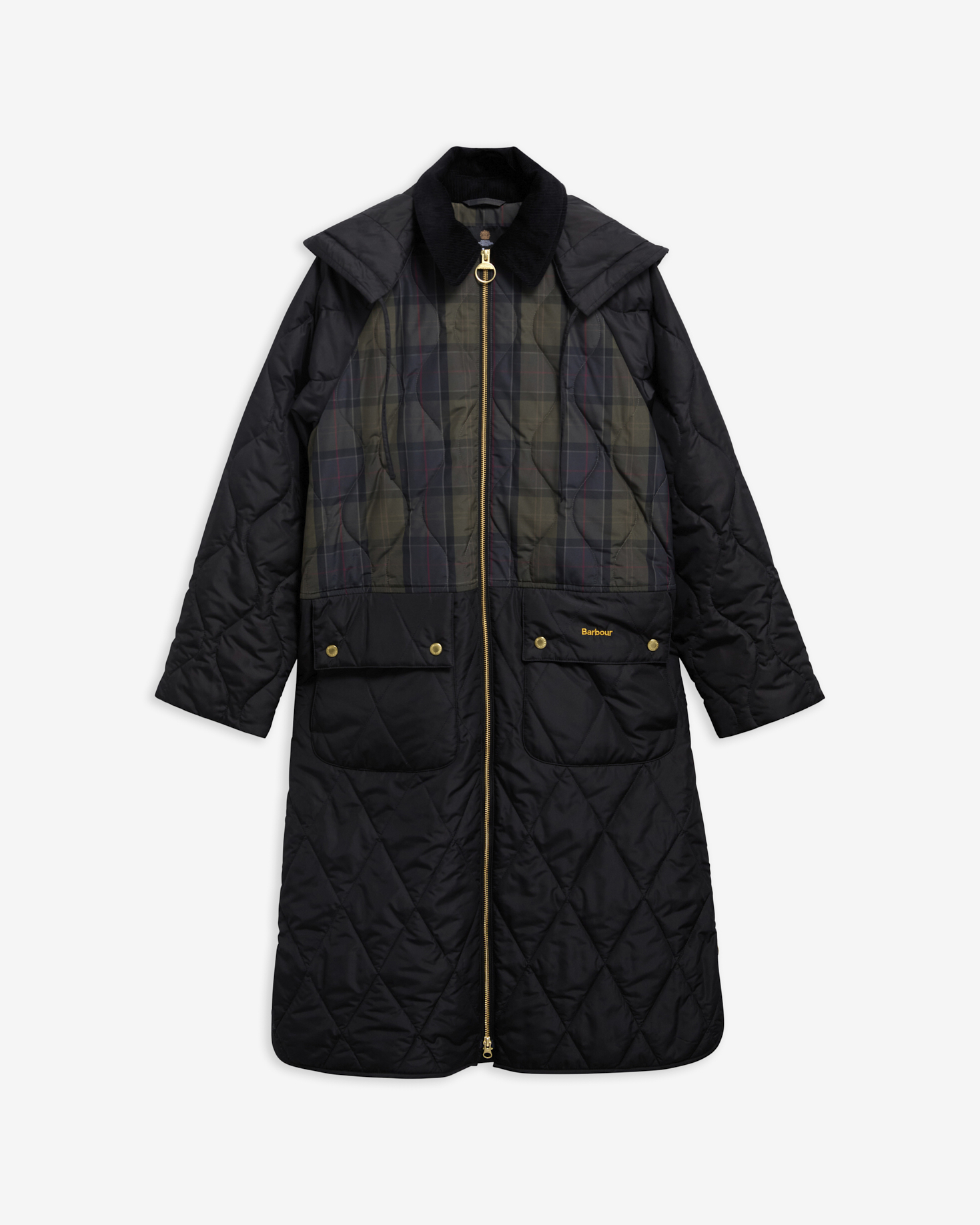 Giacca trapuntata Osbourne con motivo a quadri Black/Shadow Classic/Mixed Tartan