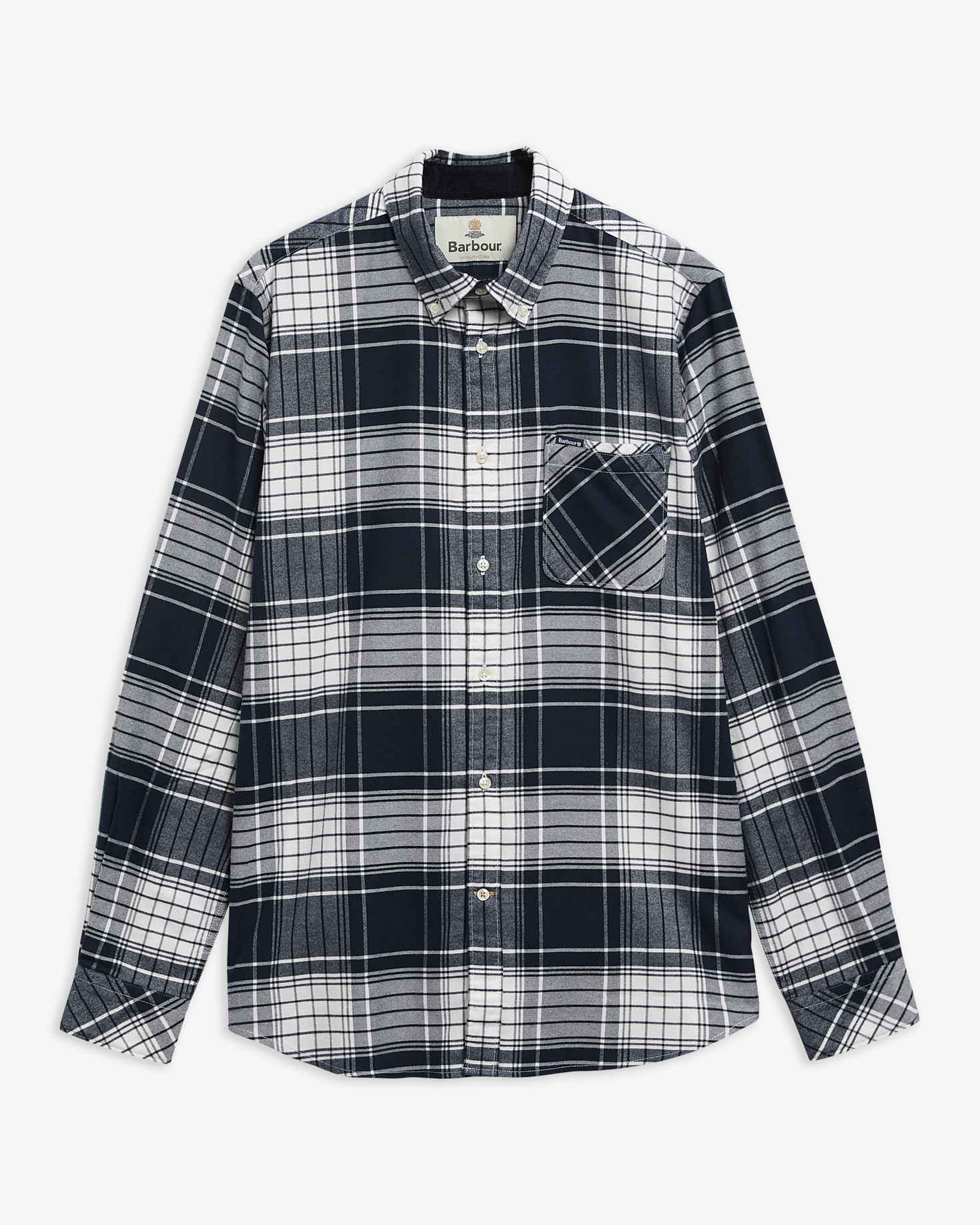 Embergate Tailored Long-Sleeved Shirt Navy