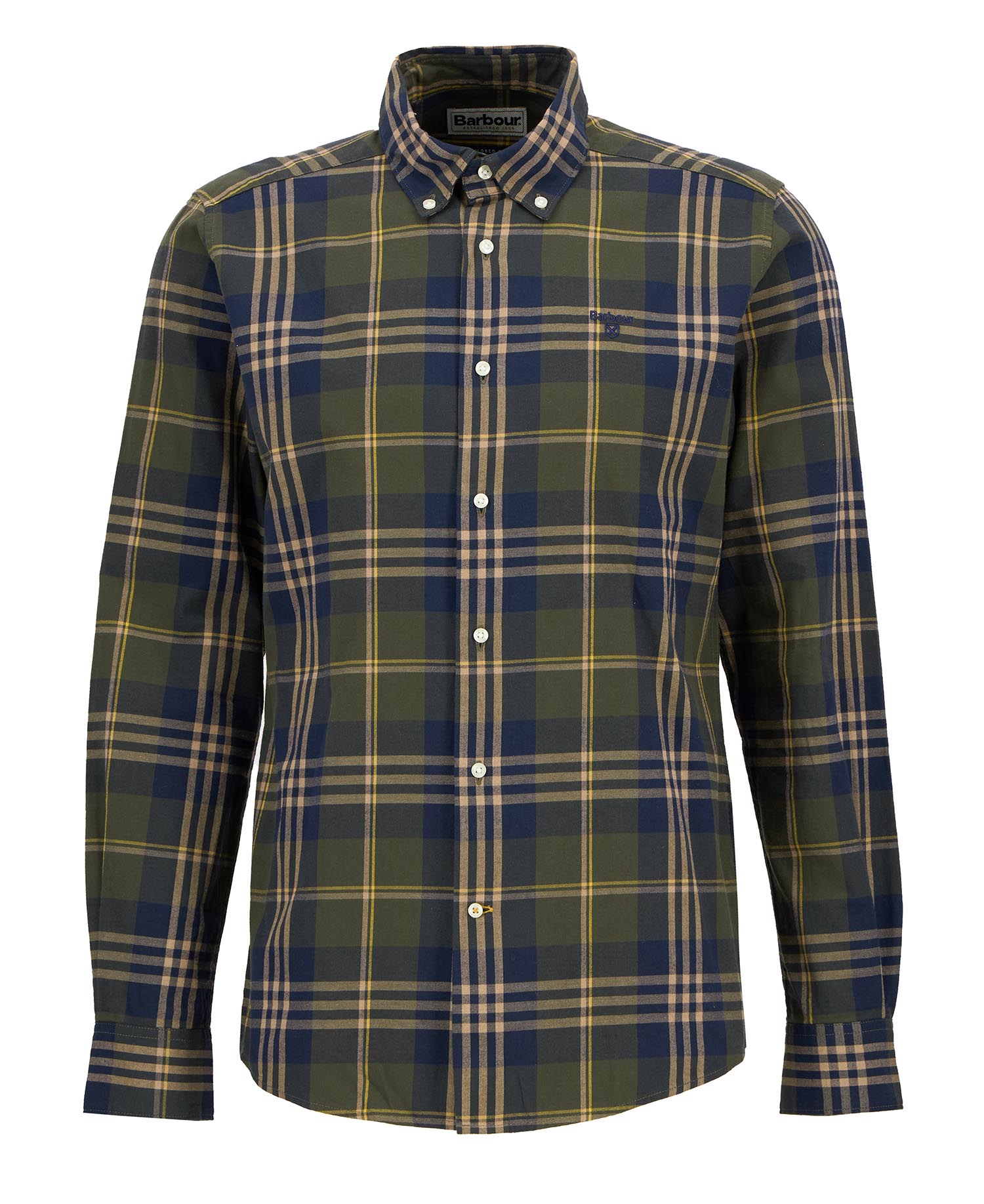 Edgar Tailored Long-Sleeved Shirt Olive