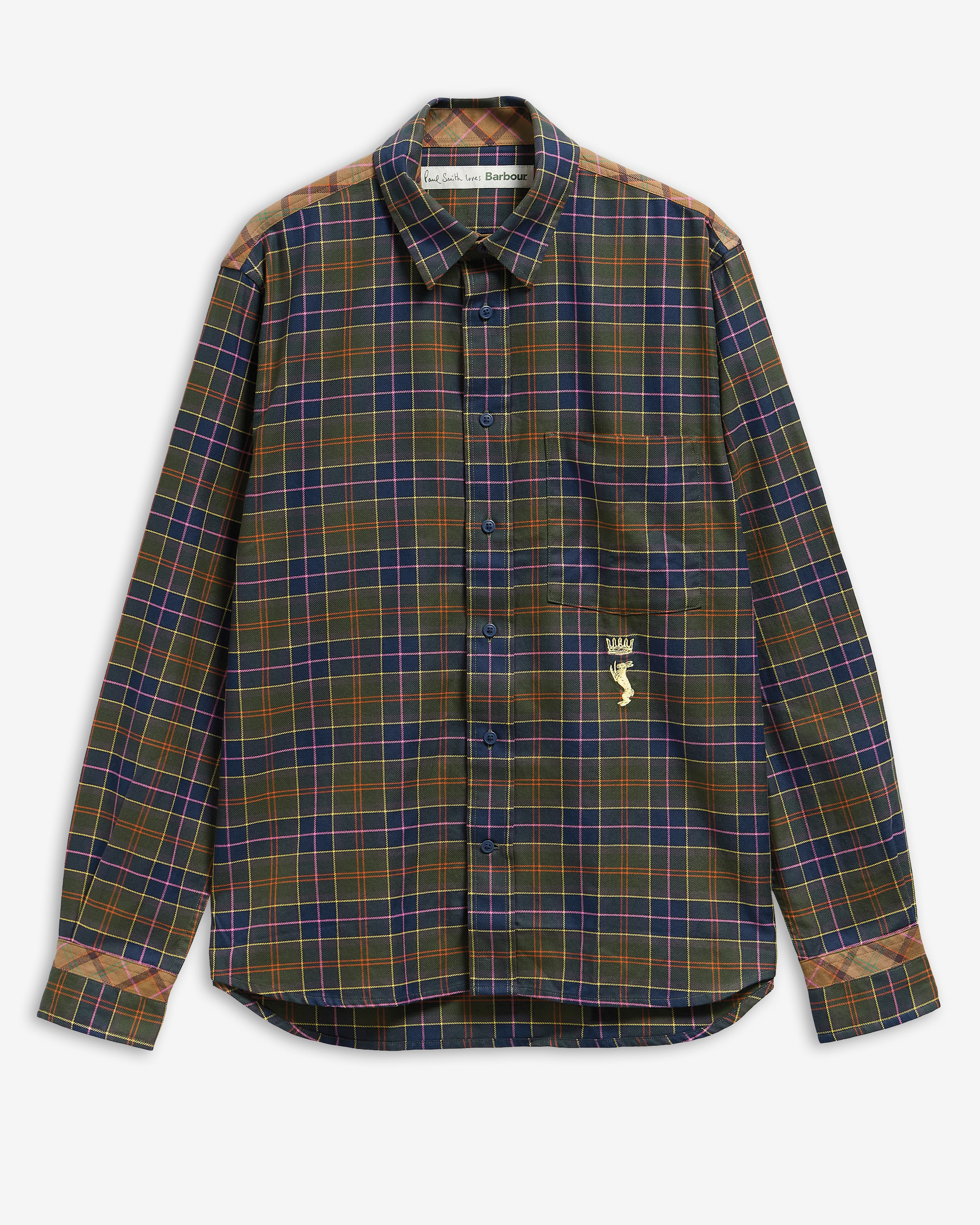 Paul Smith Loves Barbour Tartan Tailored Long-Sleeved Shirt PS Classic