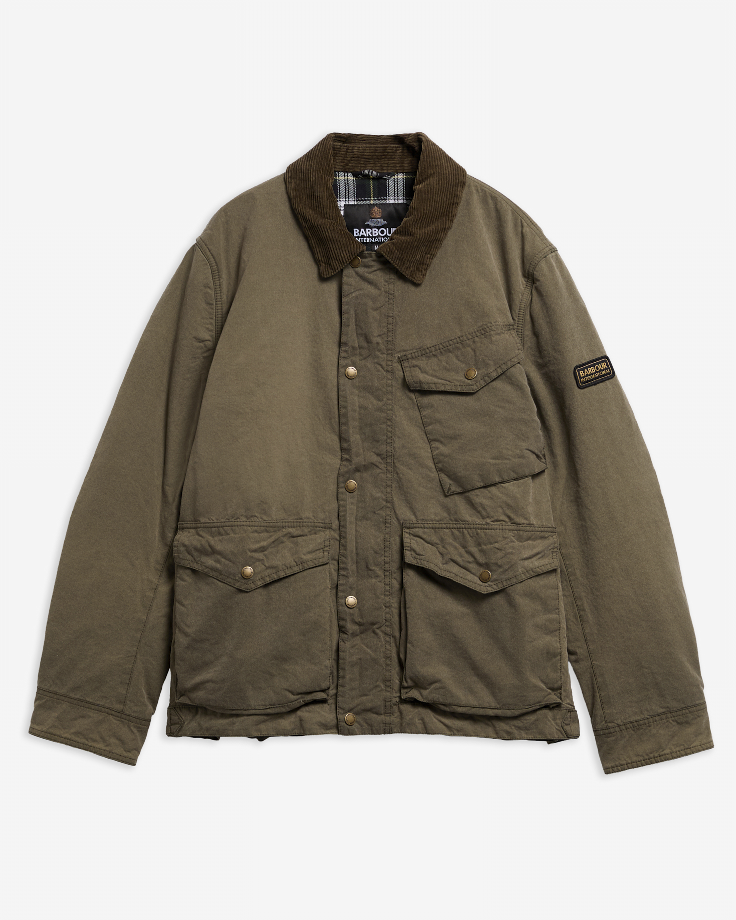 Giacca cerata invernale Drifter Washed. Olive Night